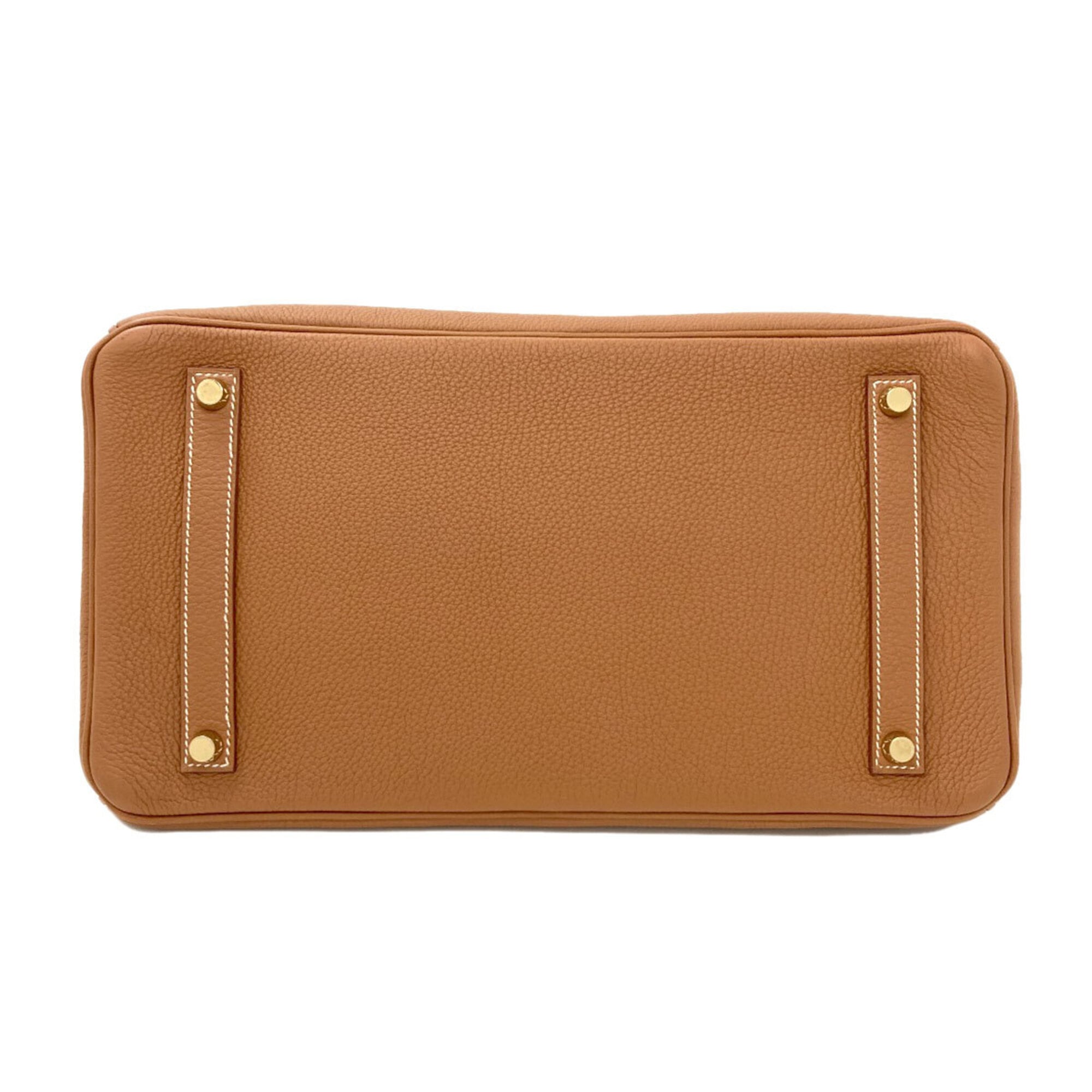 Hermes Gold Togo Leather Handbag (Pre-Owned)