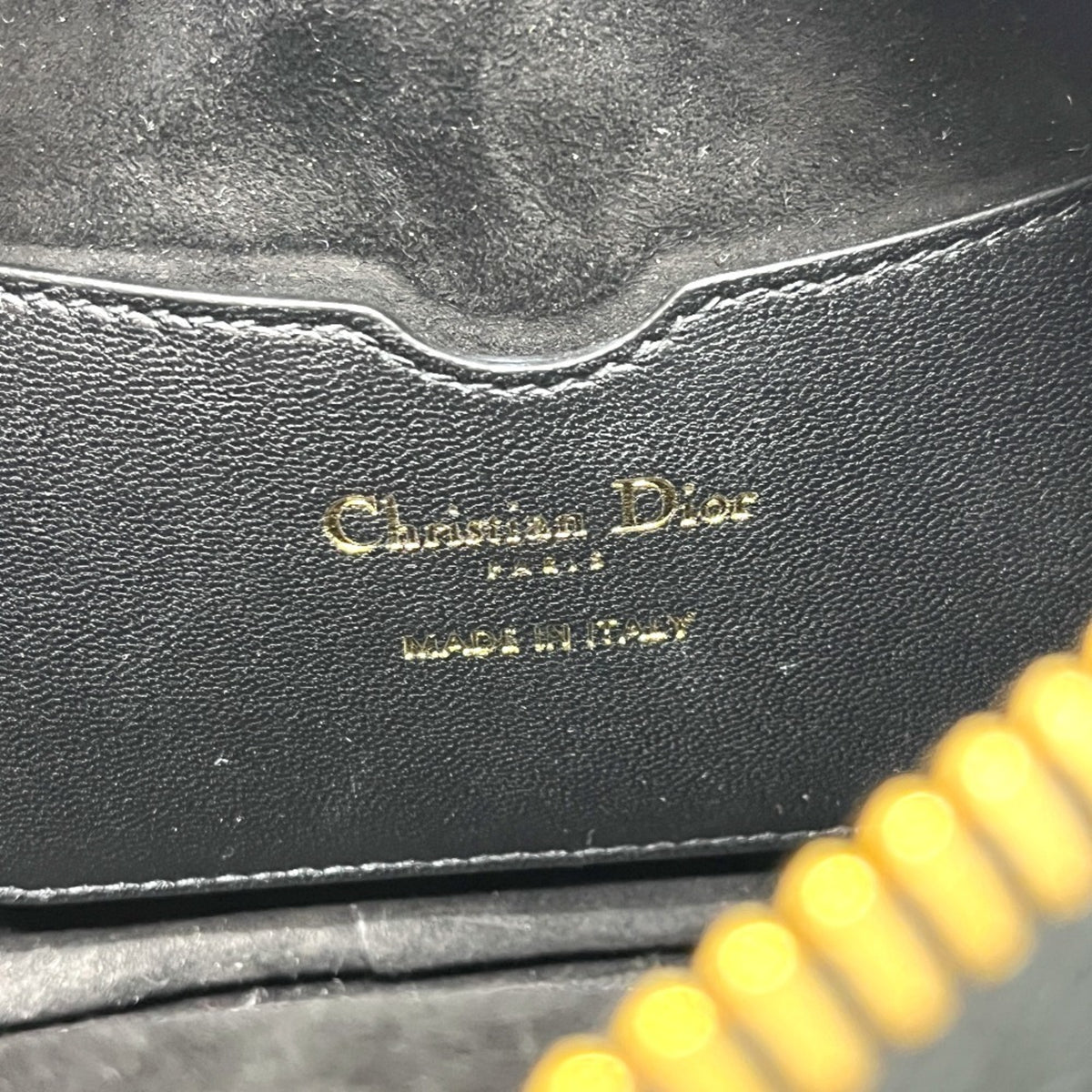 Christian Dior Black White Leather Handbag Shoulder Bag (Pre-Owned)