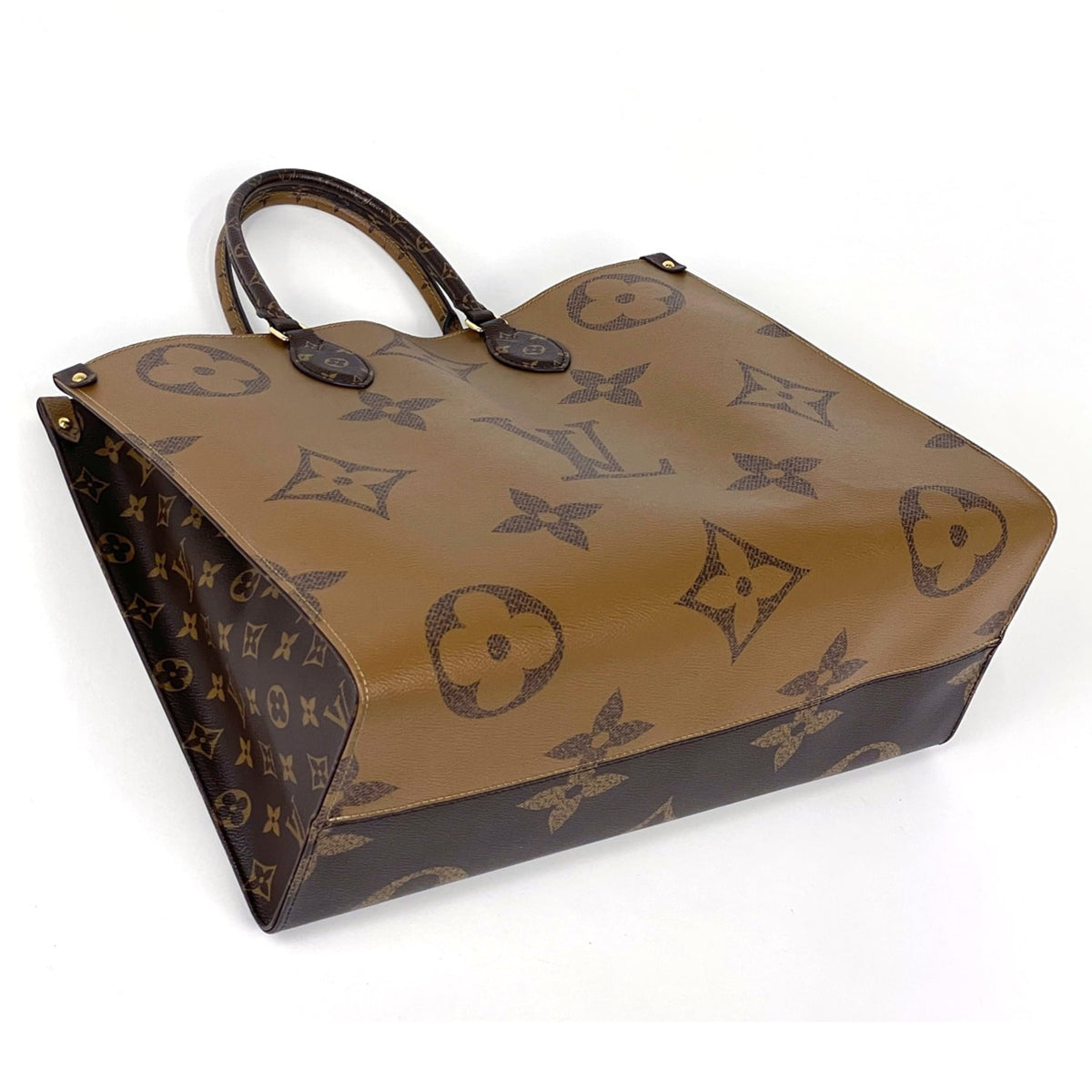 Louis Vuitton Brown Monogram Reverse Shoulder Bag Tote Bag (Pre-Owned)