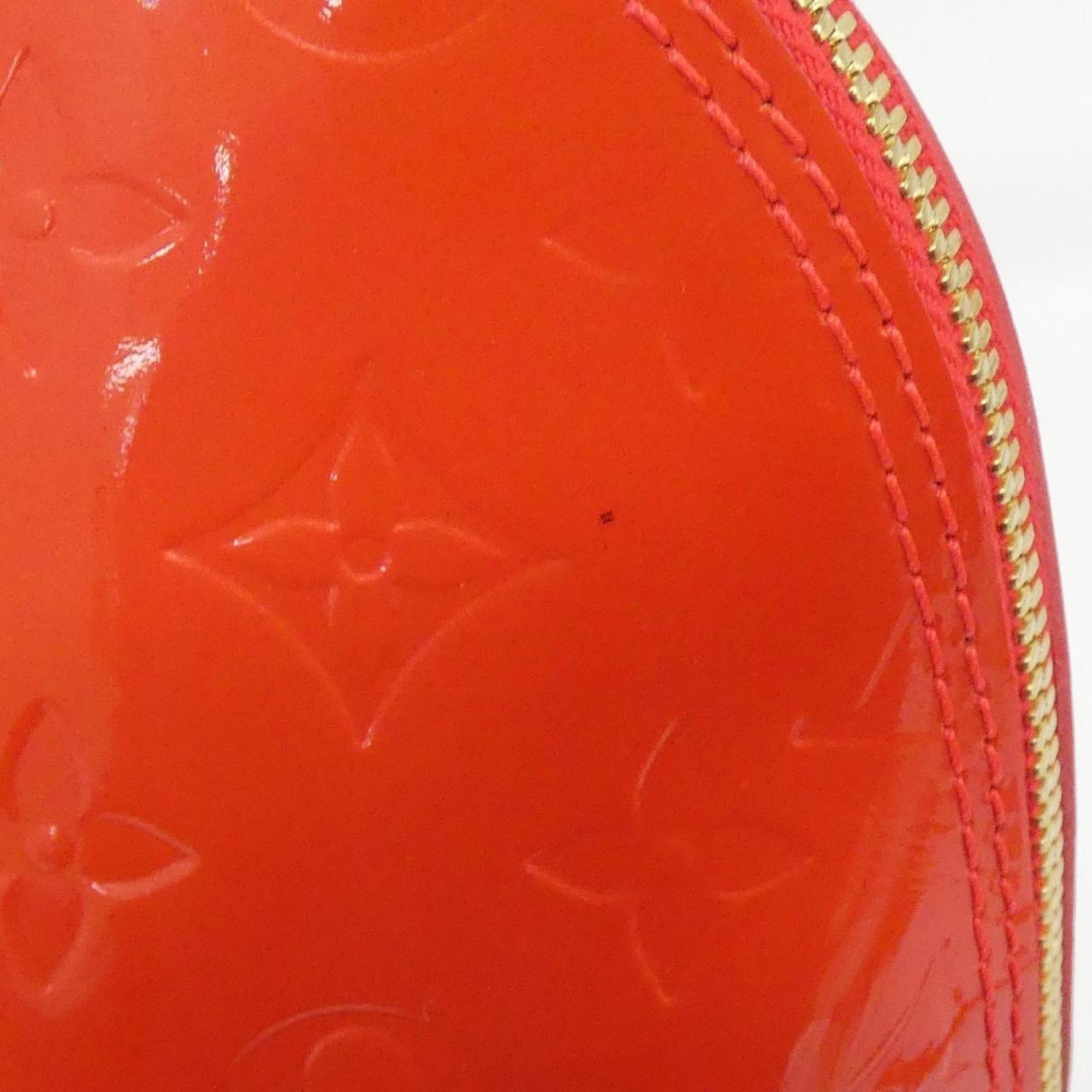 Louis Vuitton Rouge Grenadine Leather Handbag (Pre-Owned)