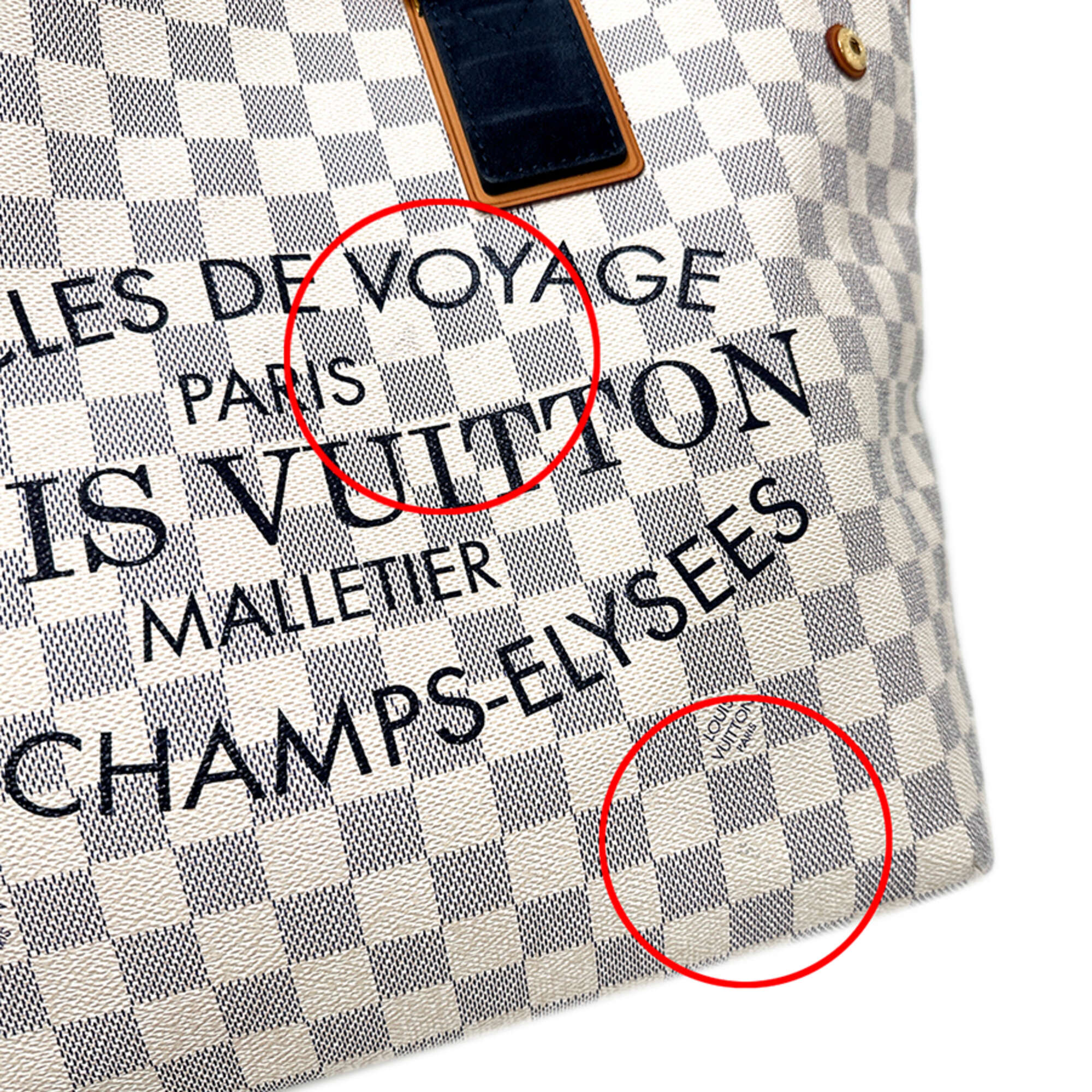 Louis Vuitton Damier Azur Damier Azur Handbag Tote Bag (Pre-Owned)