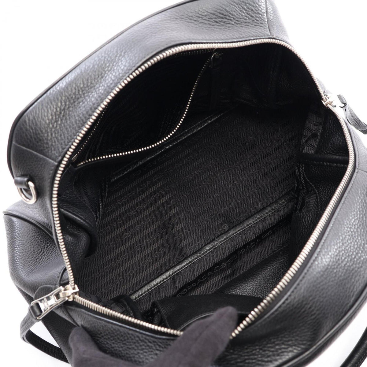 Prada Black Leather Handbag (Pre-Owned)
