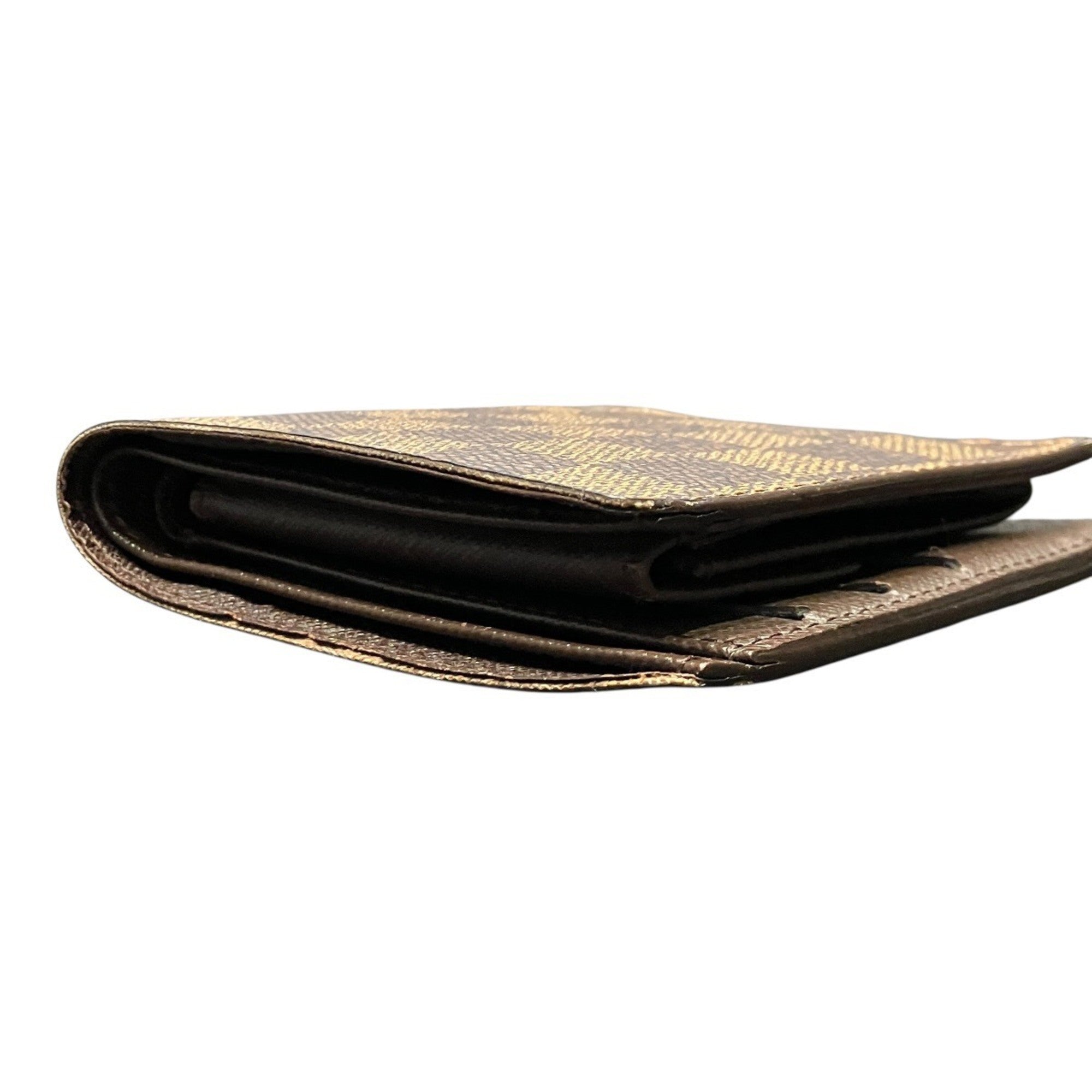 Louis Vuitton Damier Brown Damier Canvas Wallet (Bi-Fold) (Pre-Owned)