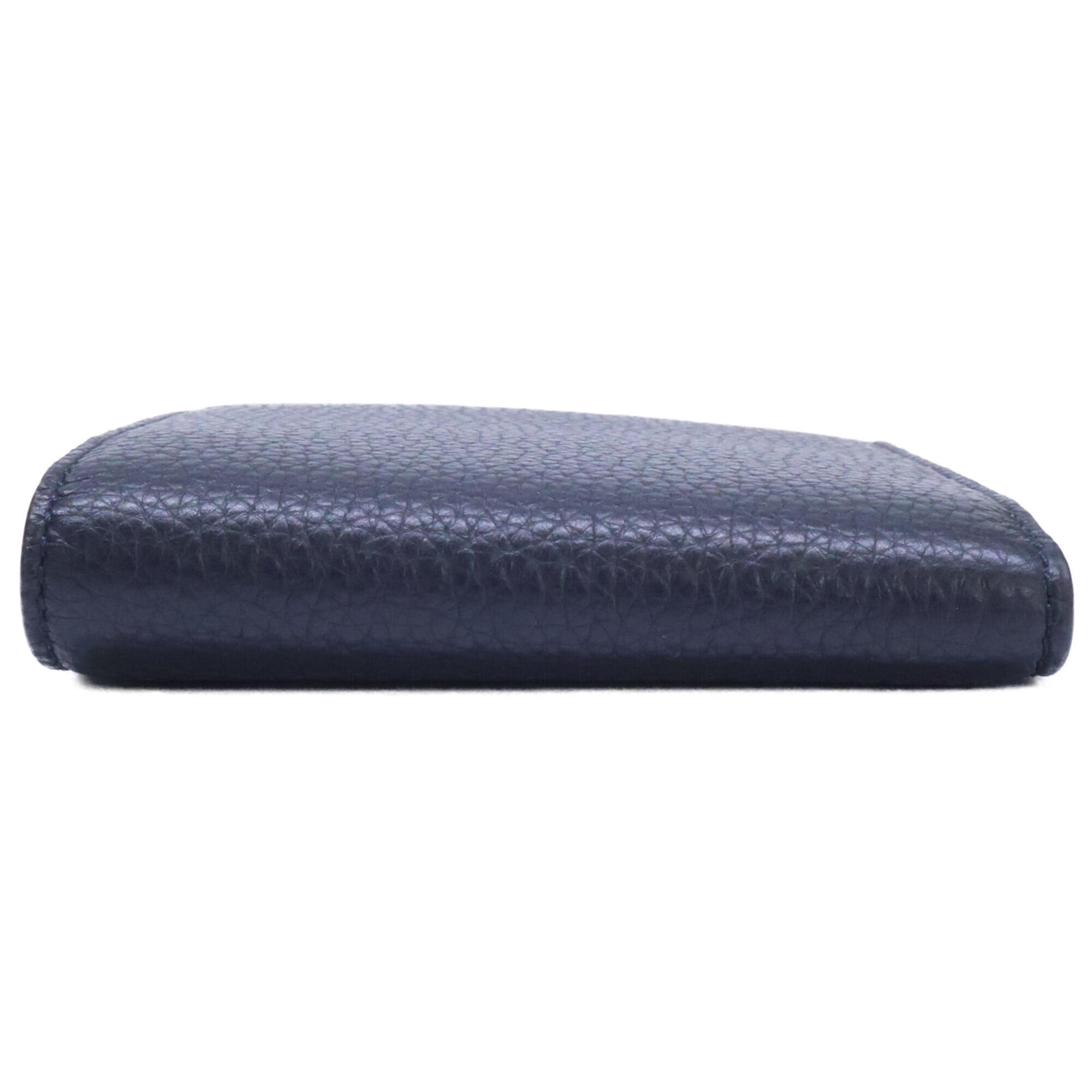 Bally Dark Navy Leather Wallet (Bi-Fold) (Pre-Owned)