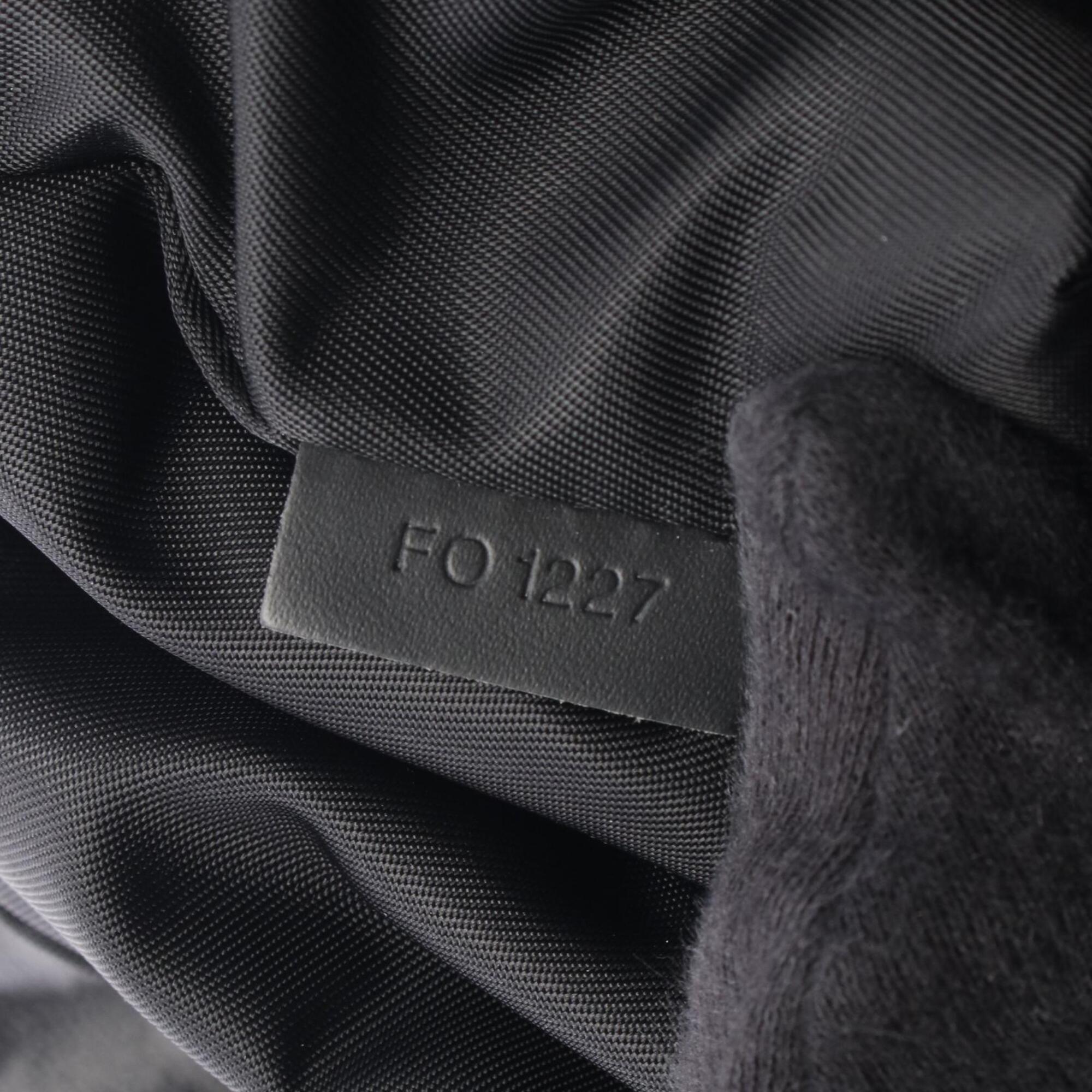 Louis Vuitton Black Pvc Leather Handbag Pouch Tote Bag (Pre-Owned)