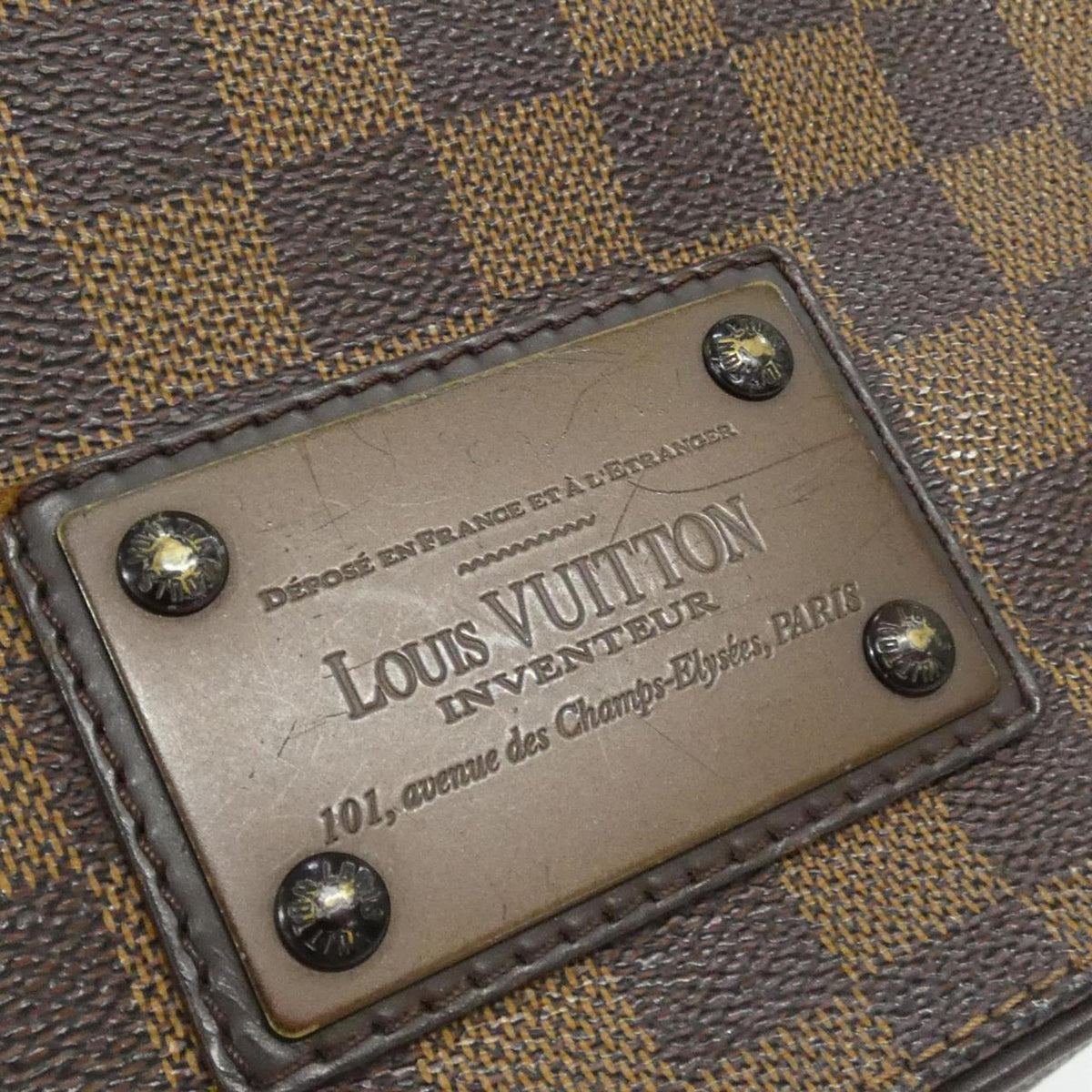 Louis Vuitton Brown Ebene Coated Canvas Shoulder Bag (Pre-Owned)