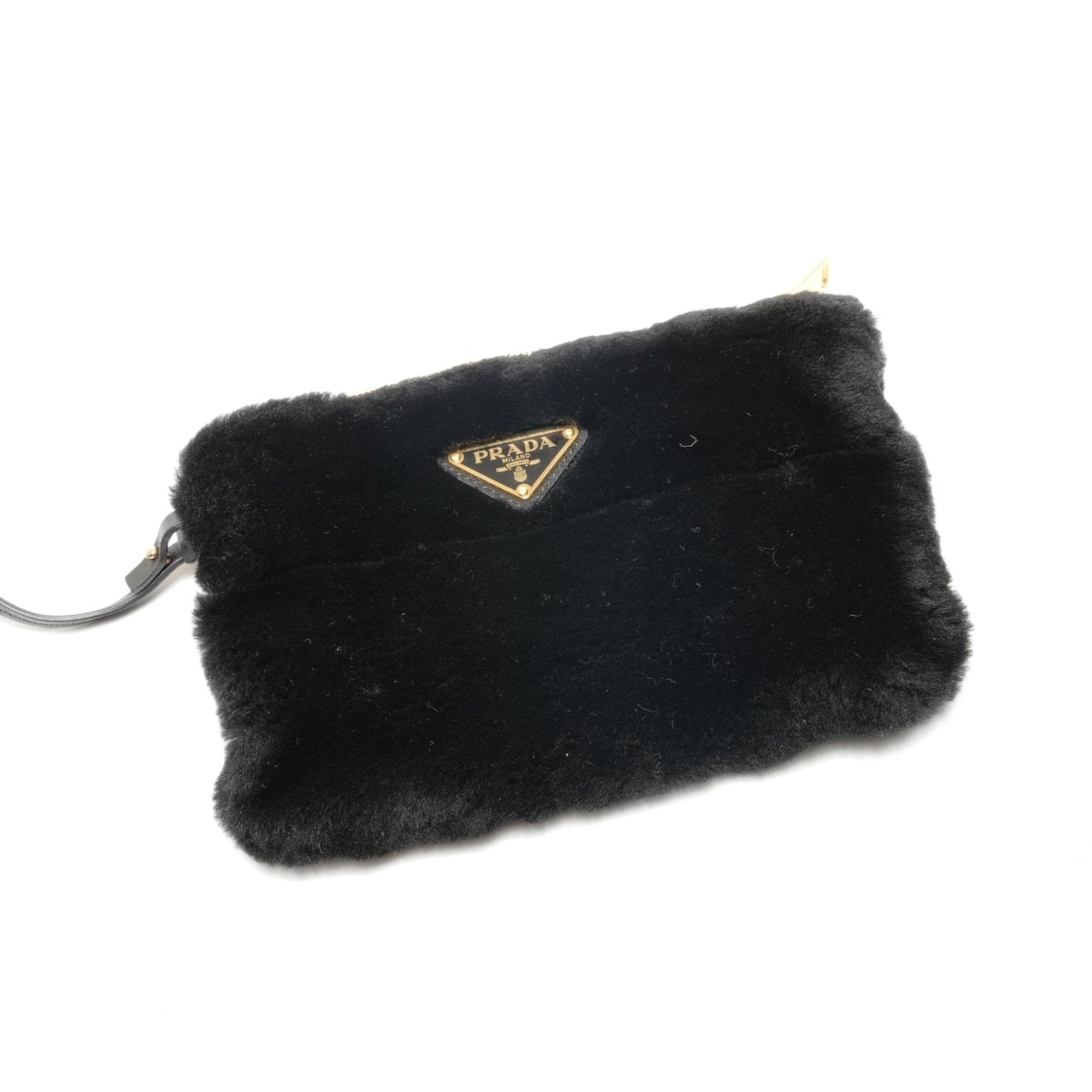 Prada Black Fur Handbag (Pre-Owned)