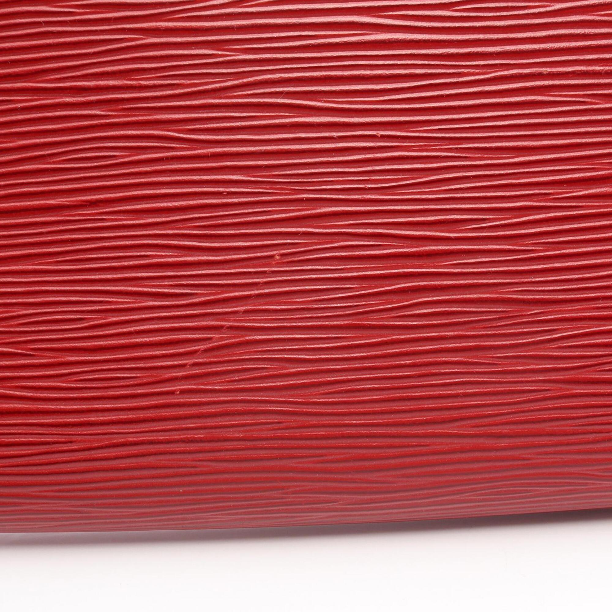 Louis Vuitton Epi Castilian Red Red Color Leather Handbag (Pre-Owned)