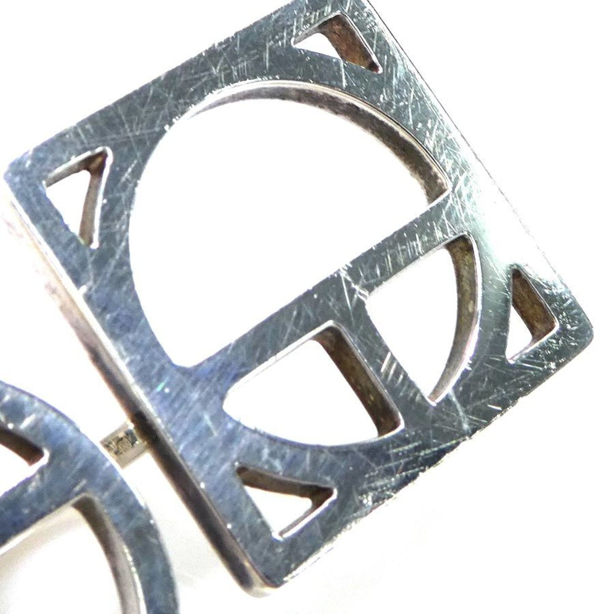 Hermes Silver Silver 925 Band Ring (Pre-Owned)