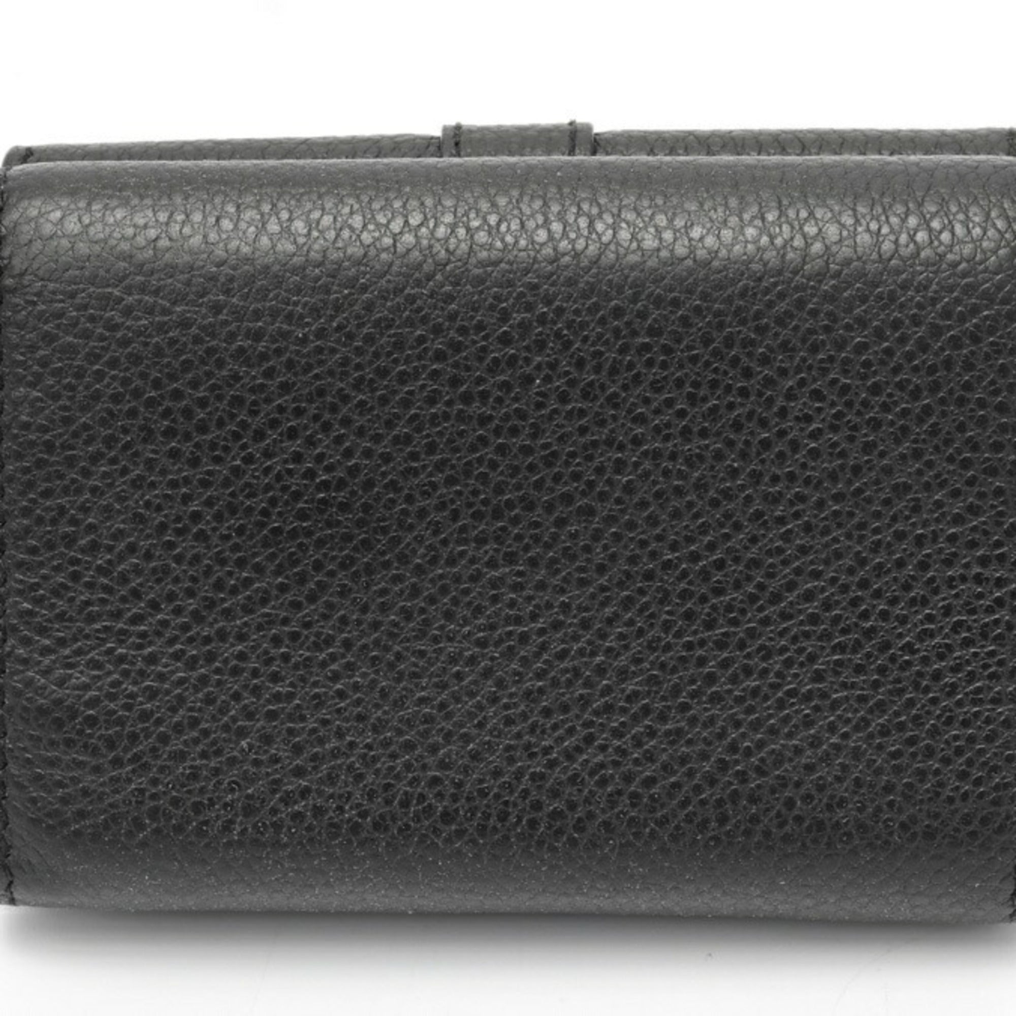 Saint Laurent Black Leather Wallet (Tri-Fold) (Pre-Owned)