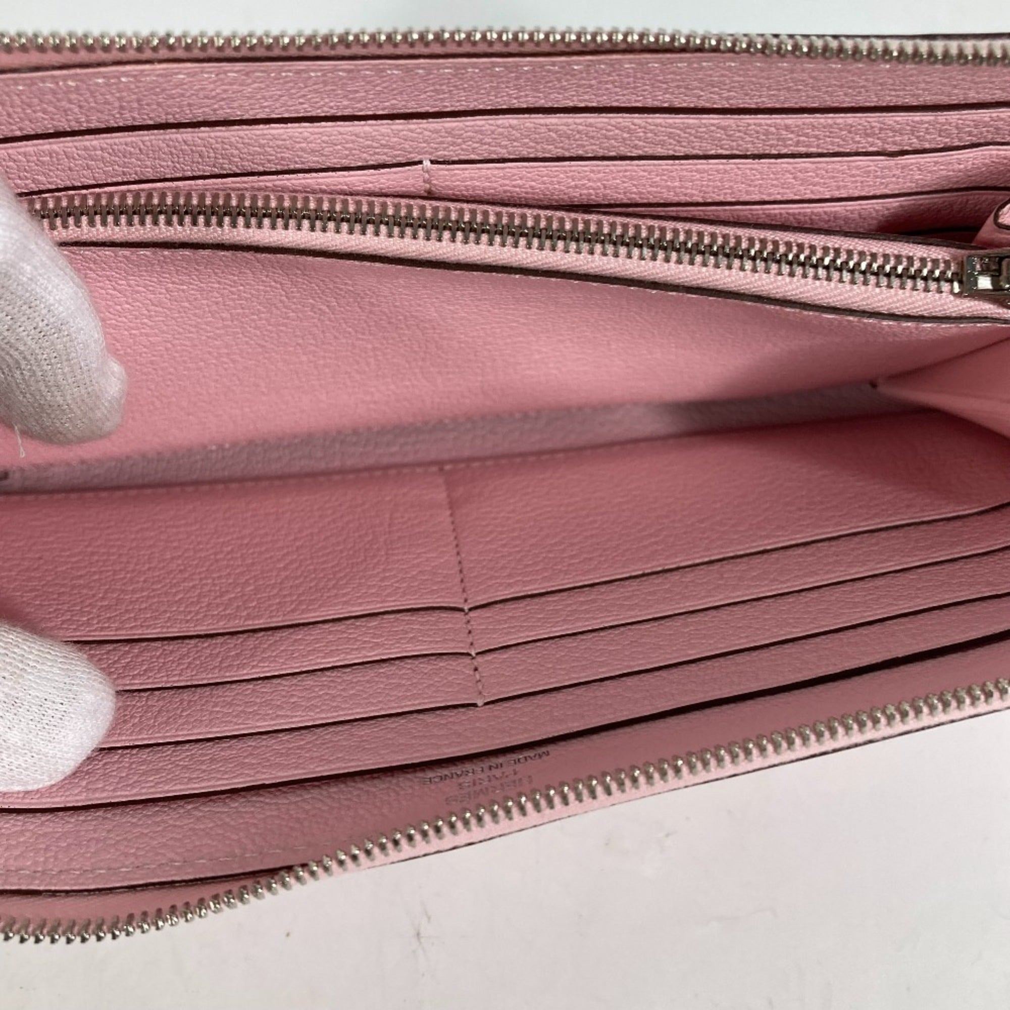 Hermes Pink Swift Leather Long Wallet (Bi-Fold) (Pre-Owned)