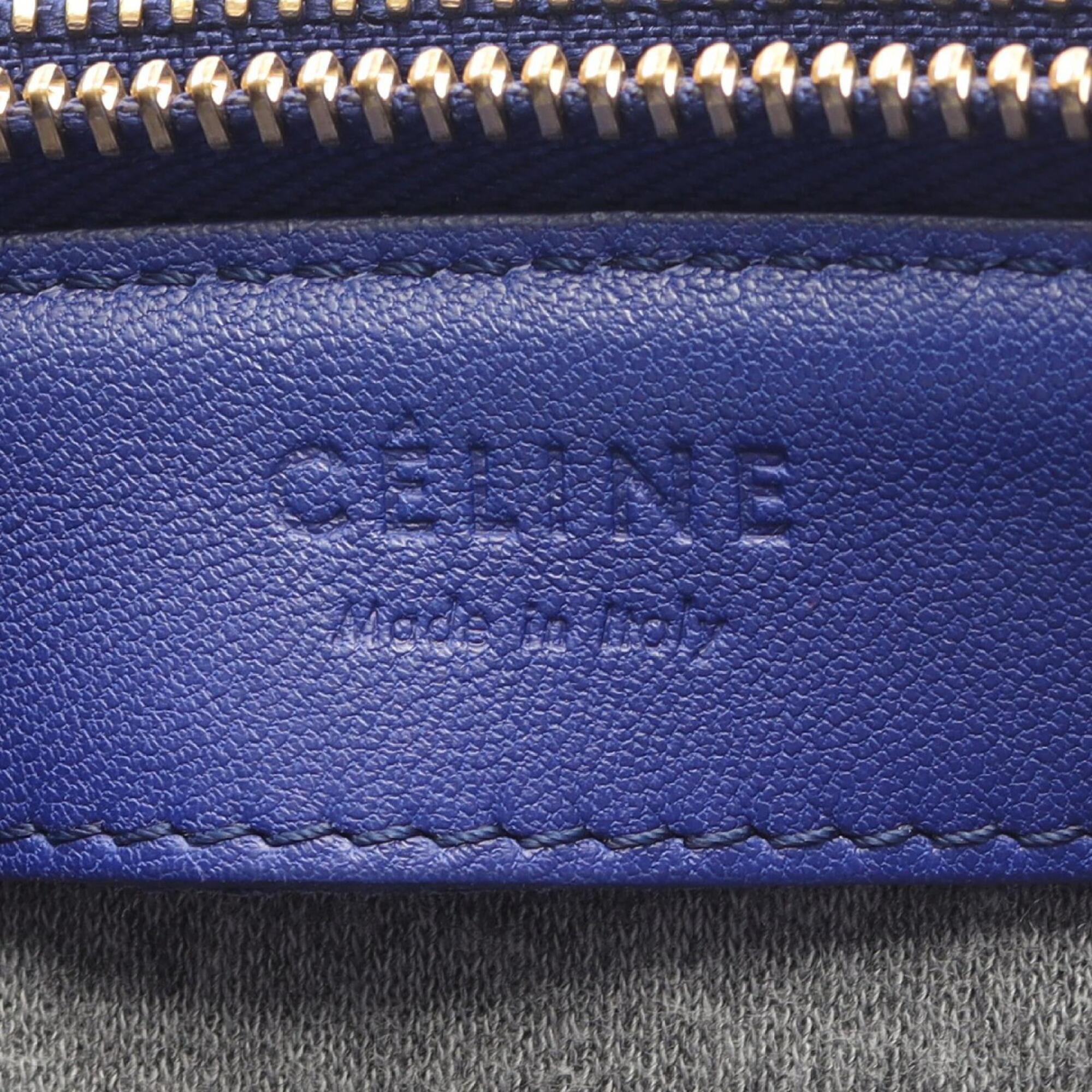 Celine Blue Leather Shoulder Bag (Pre-Owned)