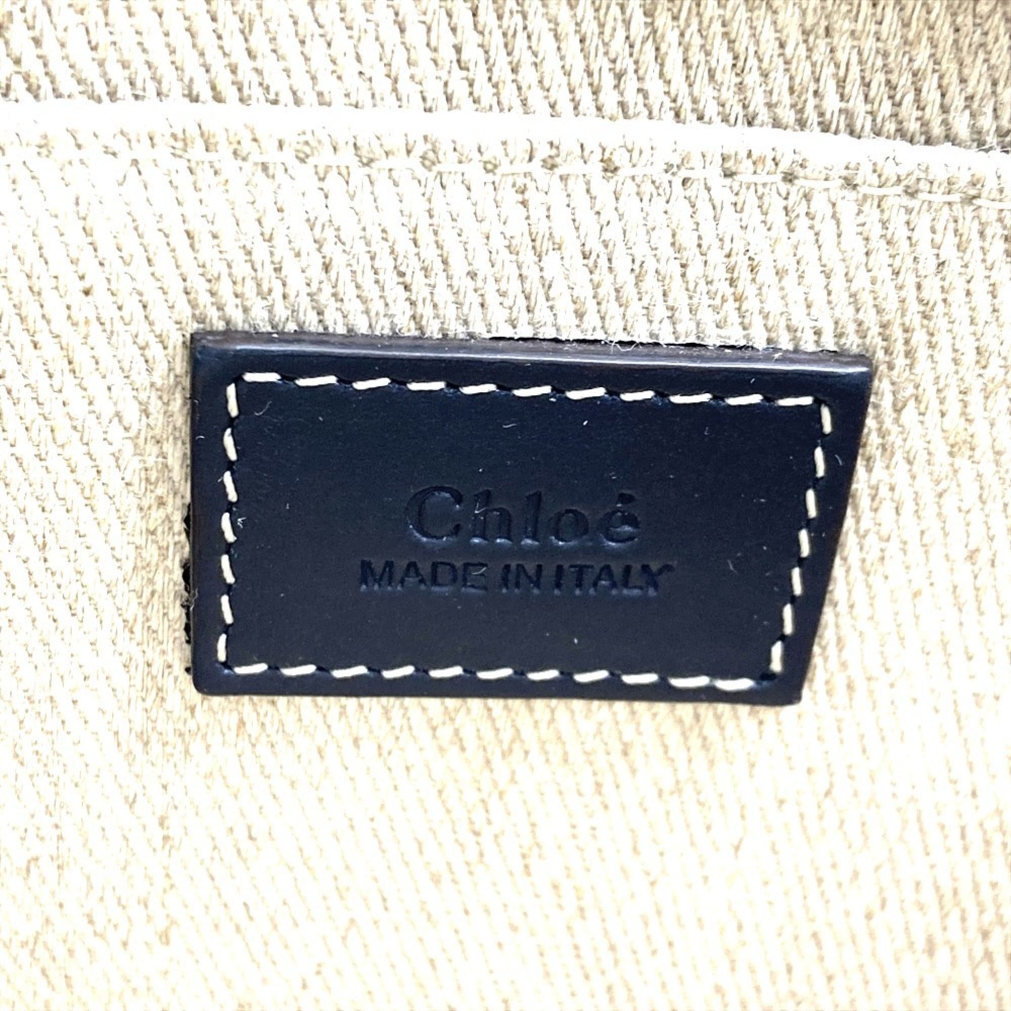 Chloé Beige Linen Shoulder Bag (Pre-Owned)