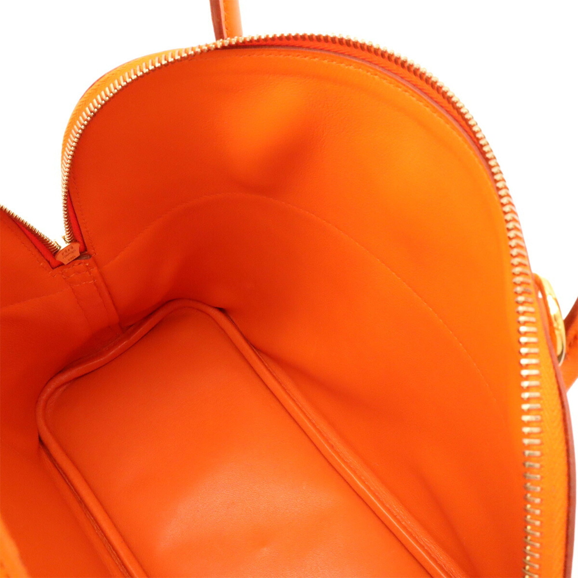 Hermes Orange Gulliver Leather Handbag Shoulder Bag (Pre-Owned)
