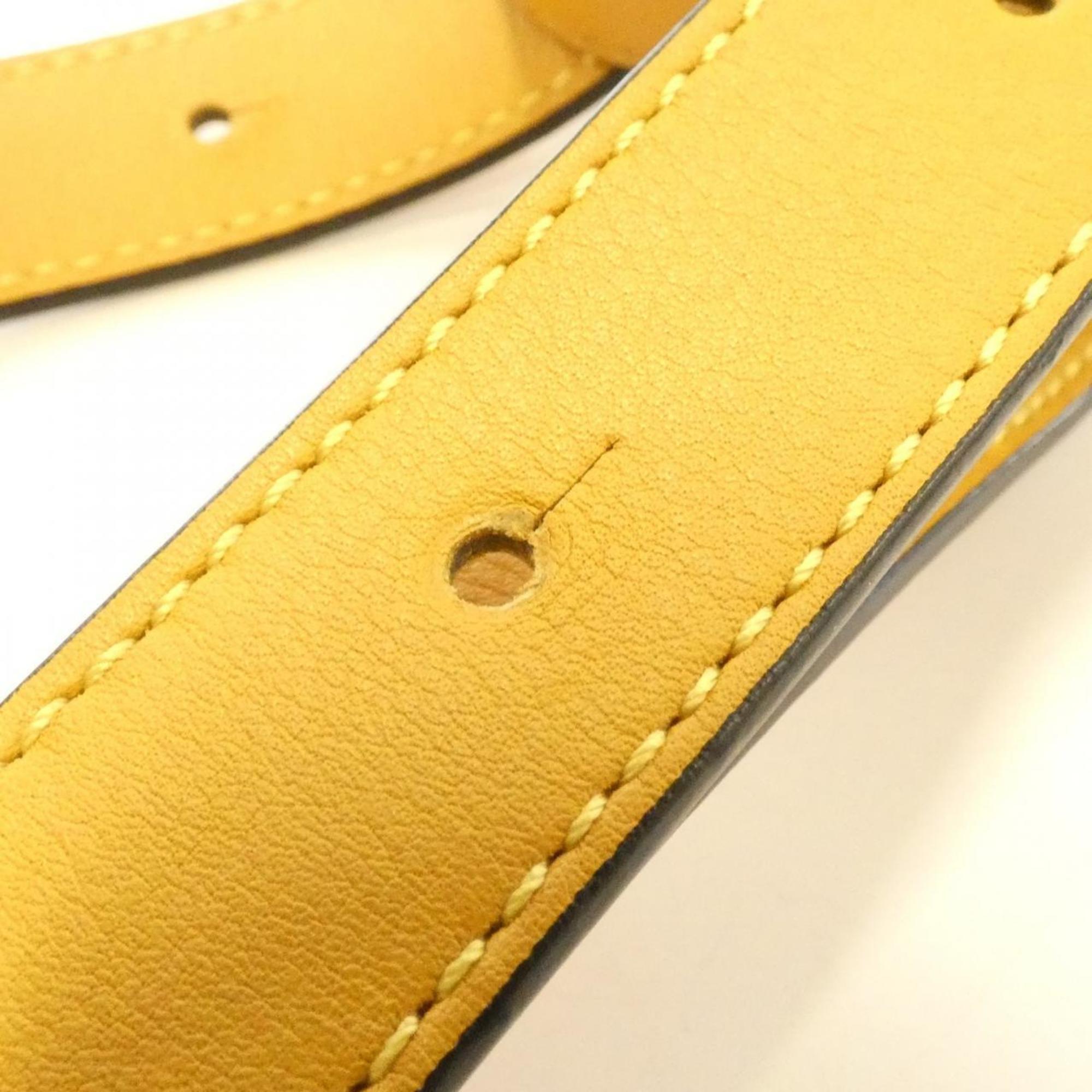 Loewe Yellow Leather Shoulder Bag (Pre-Owned)