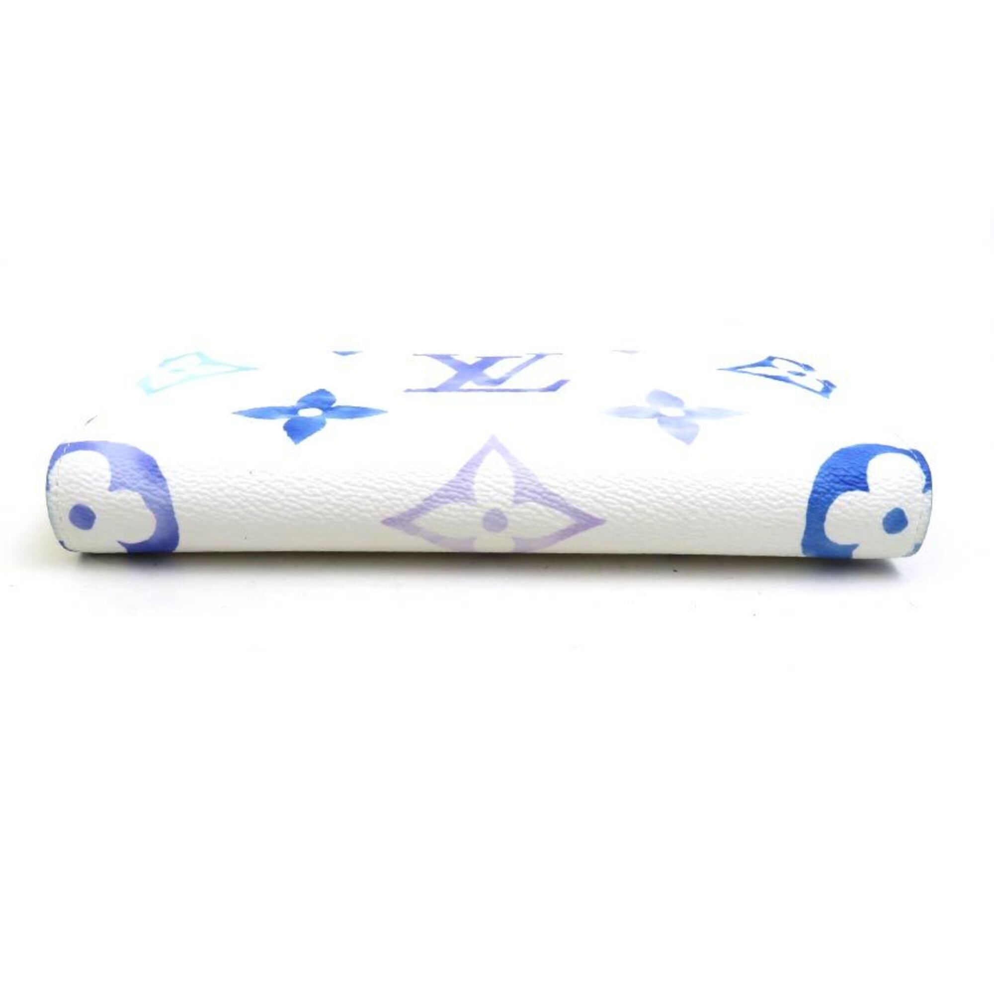 Louis Vuitton Blue White Long Wallet (Bi-Fold) (Pre-Owned)