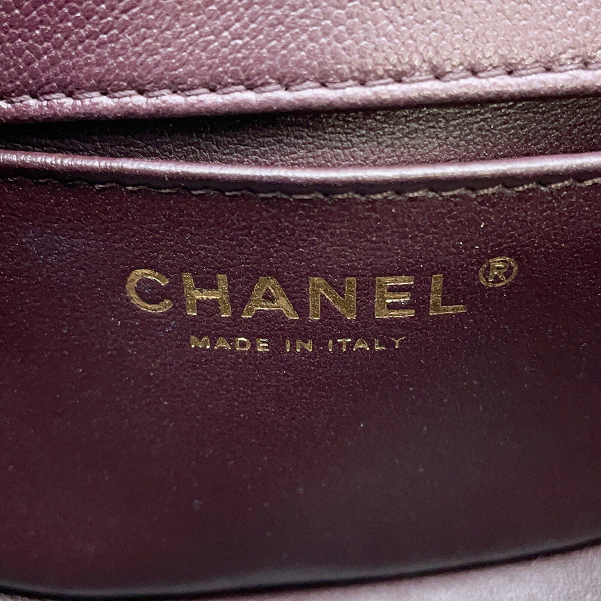 Chanel Brown Grained Calfskin Shoulder Bag (Pre-Owned)