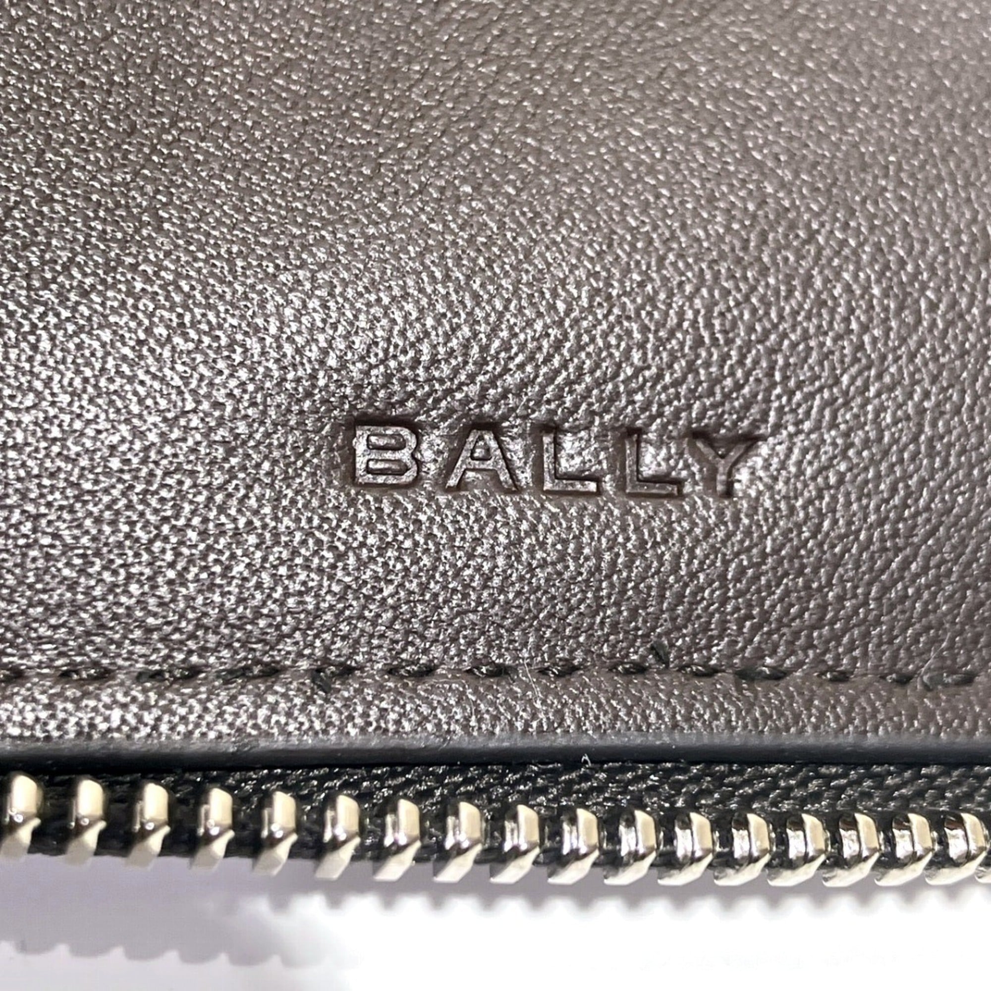 Bally Khaki Brown Canvas Pvc Leather Wallet (Bi-Fold) (Pre-Owned)