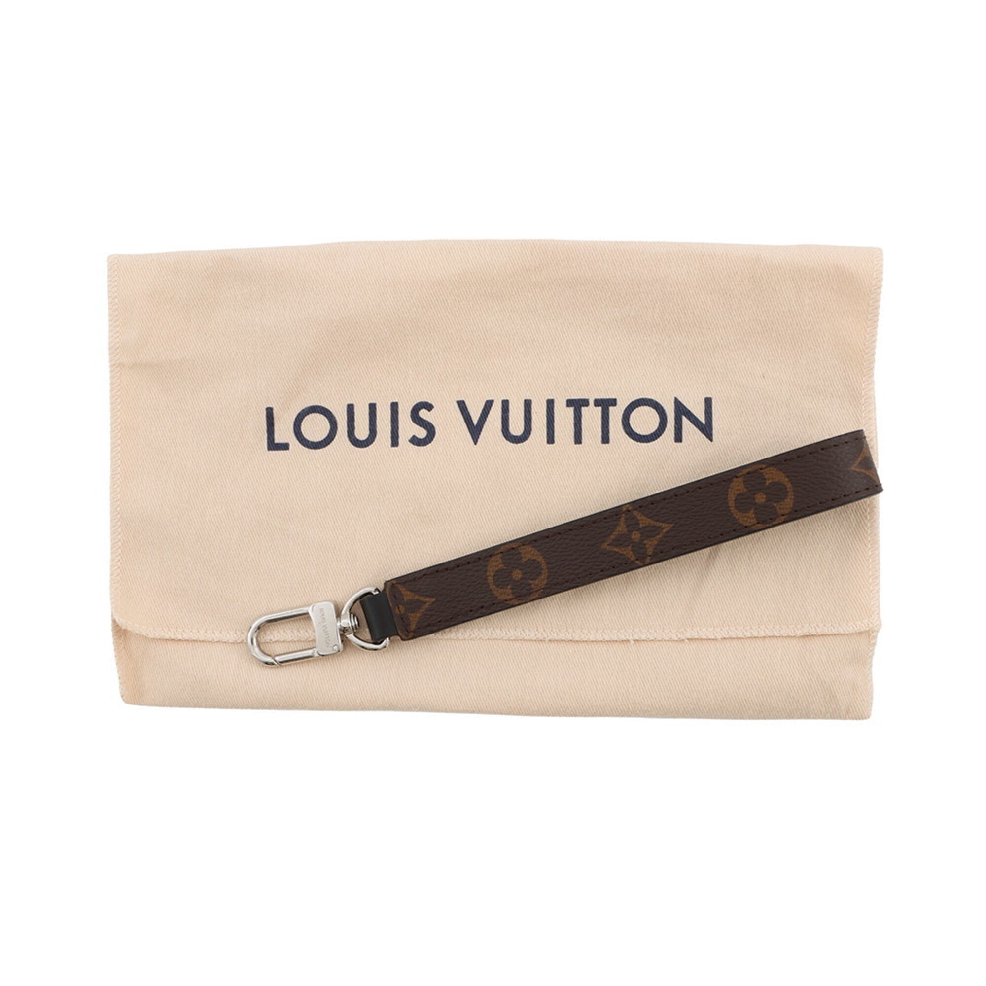 Louis Vuitton Black Monogram Macassar Noir Monogram Long Wallet (Bi-Fold) (Pre-Owned)