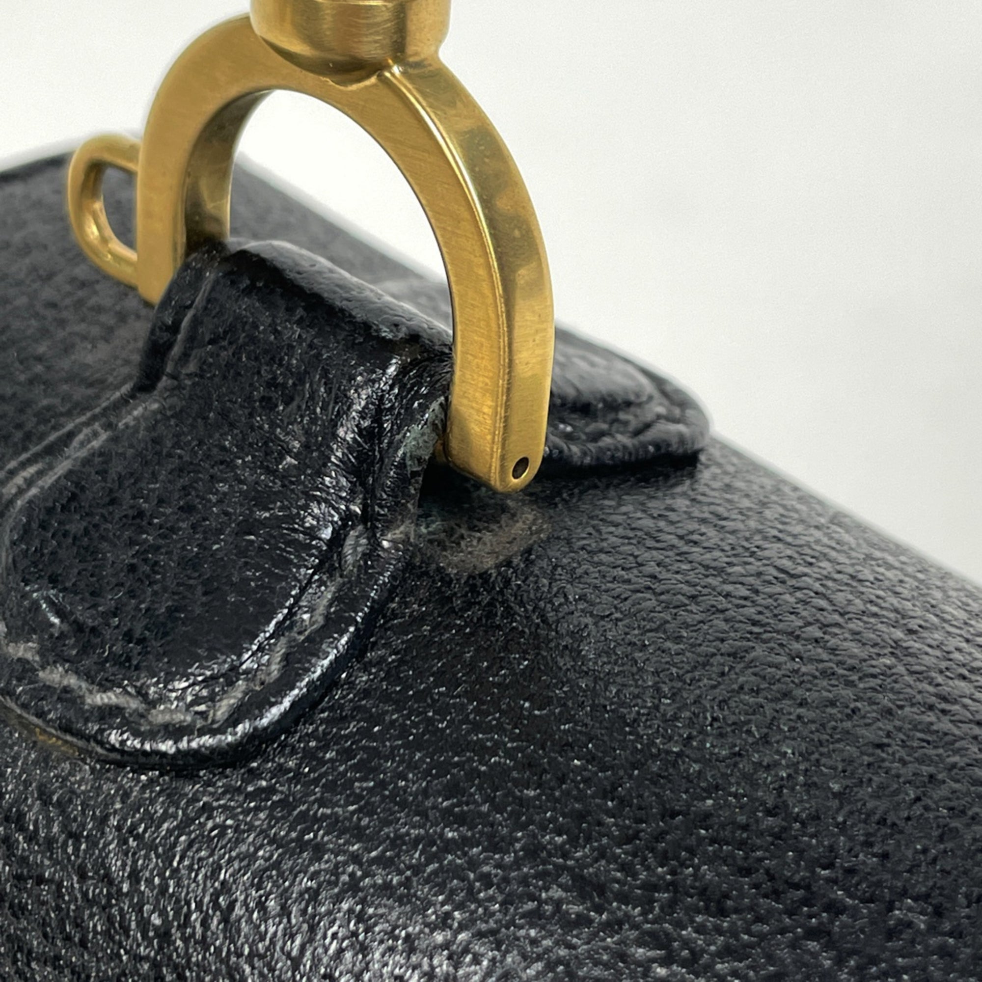 Gucci Black Leather Handbag (Pre-Owned)