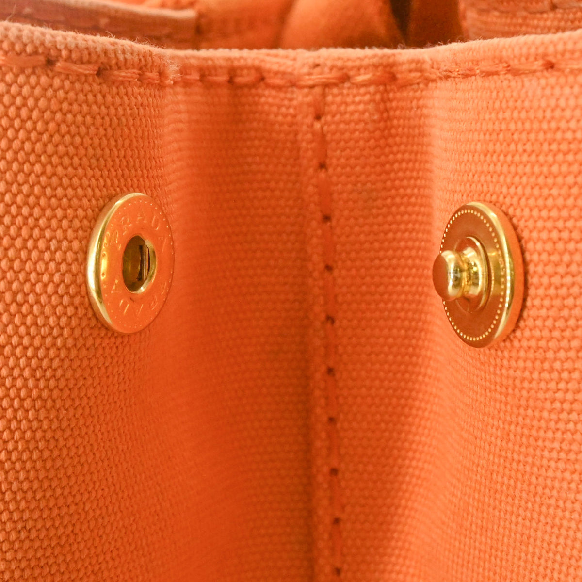 Prada Orange Canvas Handbag Shoulder Bag Tote Bag (Pre-Owned)