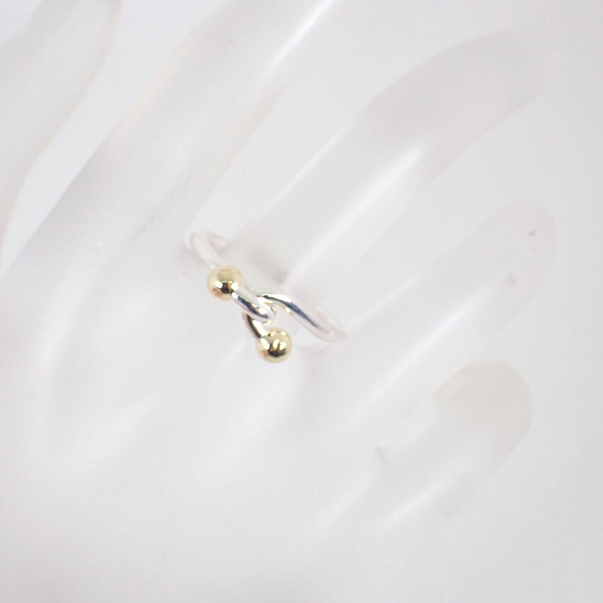 Tiffany Yellow Gold (18K) Sterling Silver 925 Band Ring (Pre-Owned)