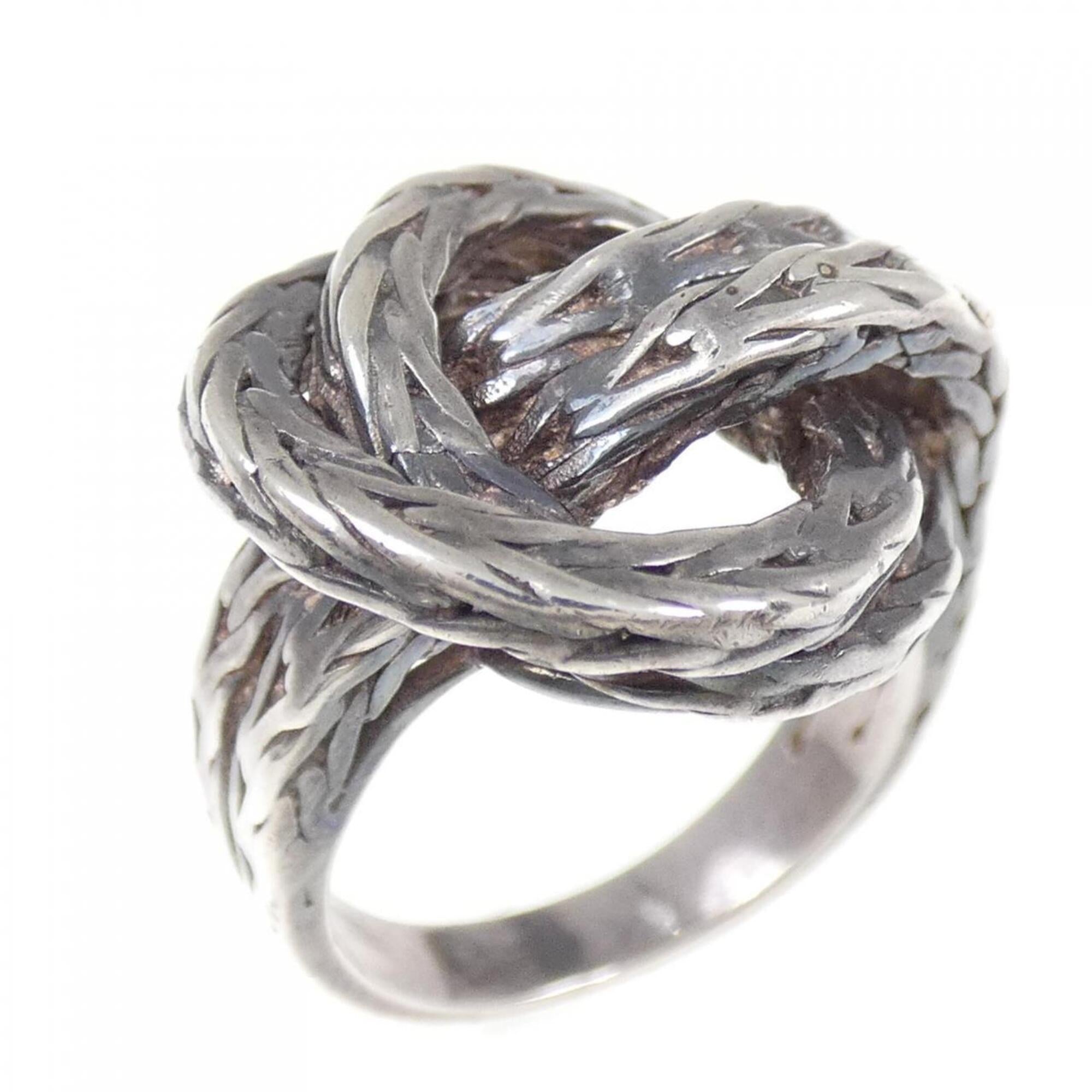 Hermes Silver Band Ring (Pre-Owned)