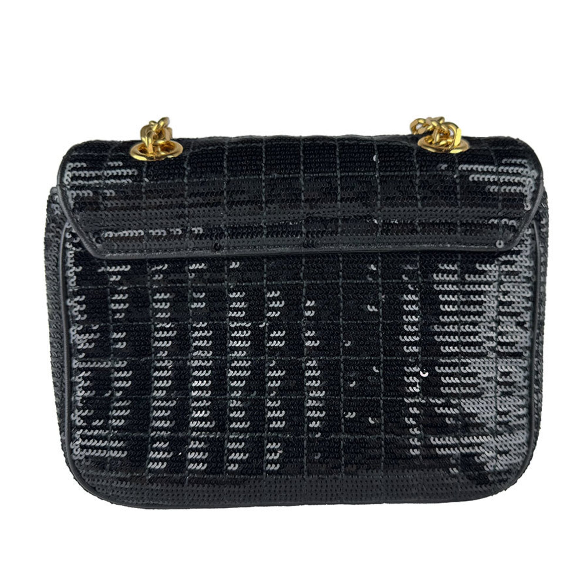Celine Black Spangles Shoulder Bag (Pre-Owned)