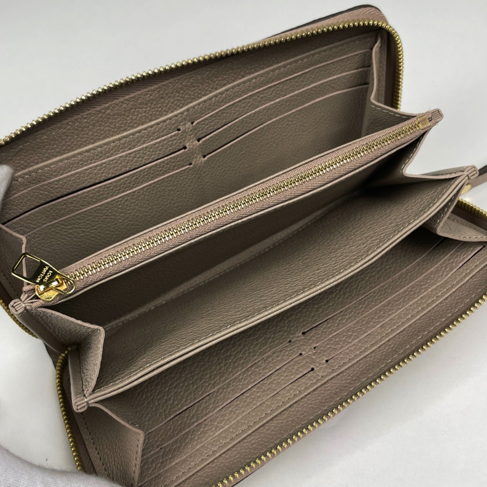 Louis Vuitton Tourterelle Monogram Empreinte Long Wallet (Bi-Fold) (Pre-Owned)