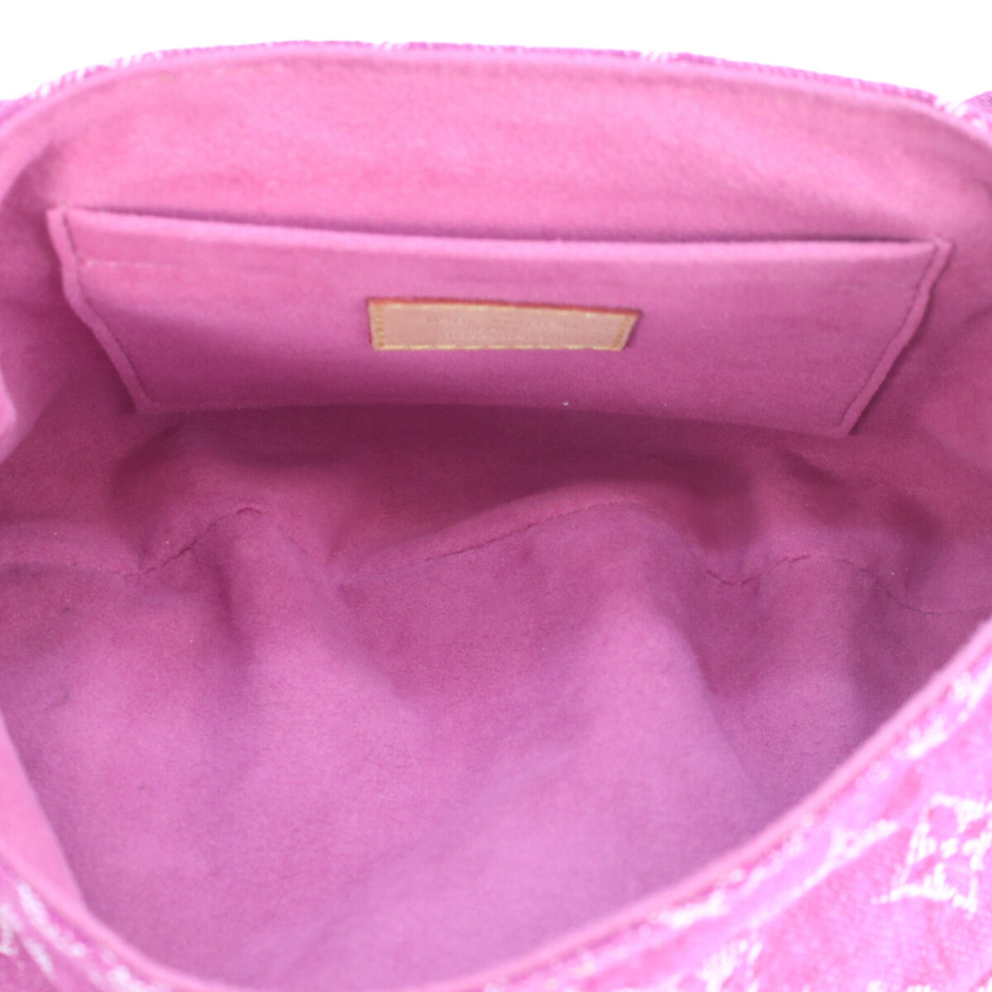 Louis Vuitton Fuchsia Pink Monogram Monogram Denim Shoulder Bag (Pre-Owned)