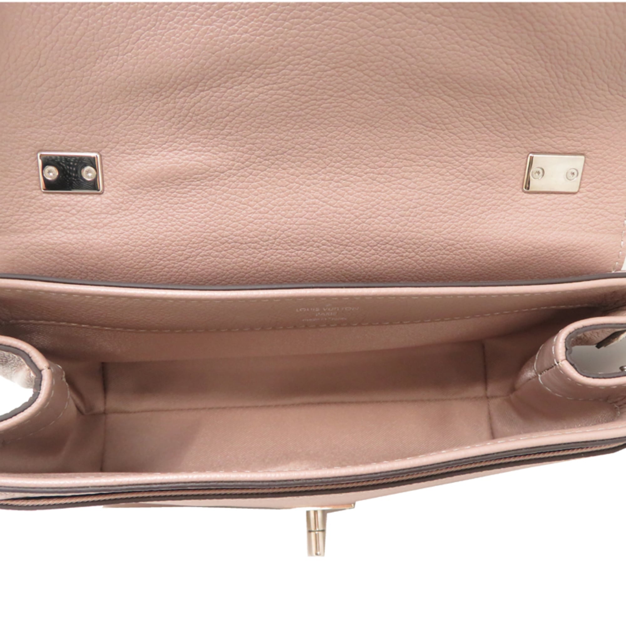 Louis Vuitton Pink Beige Leather Handbag (Pre-Owned)
