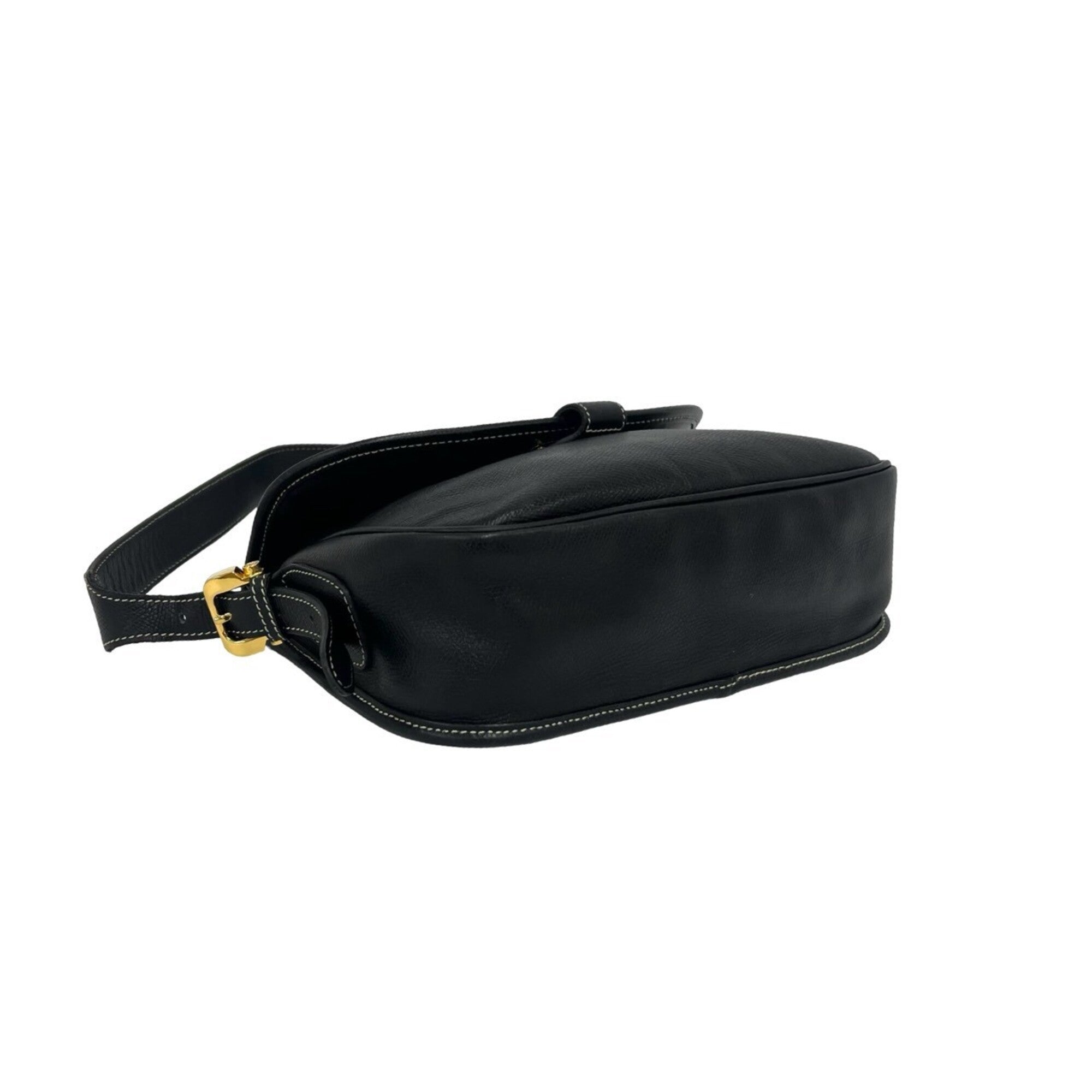 Loewe Black Leather Handbag Shoulder Bag (Pre-Owned)