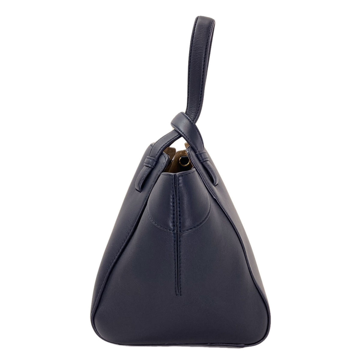 Loewe Navy Leather Handbag (Pre-Owned)
