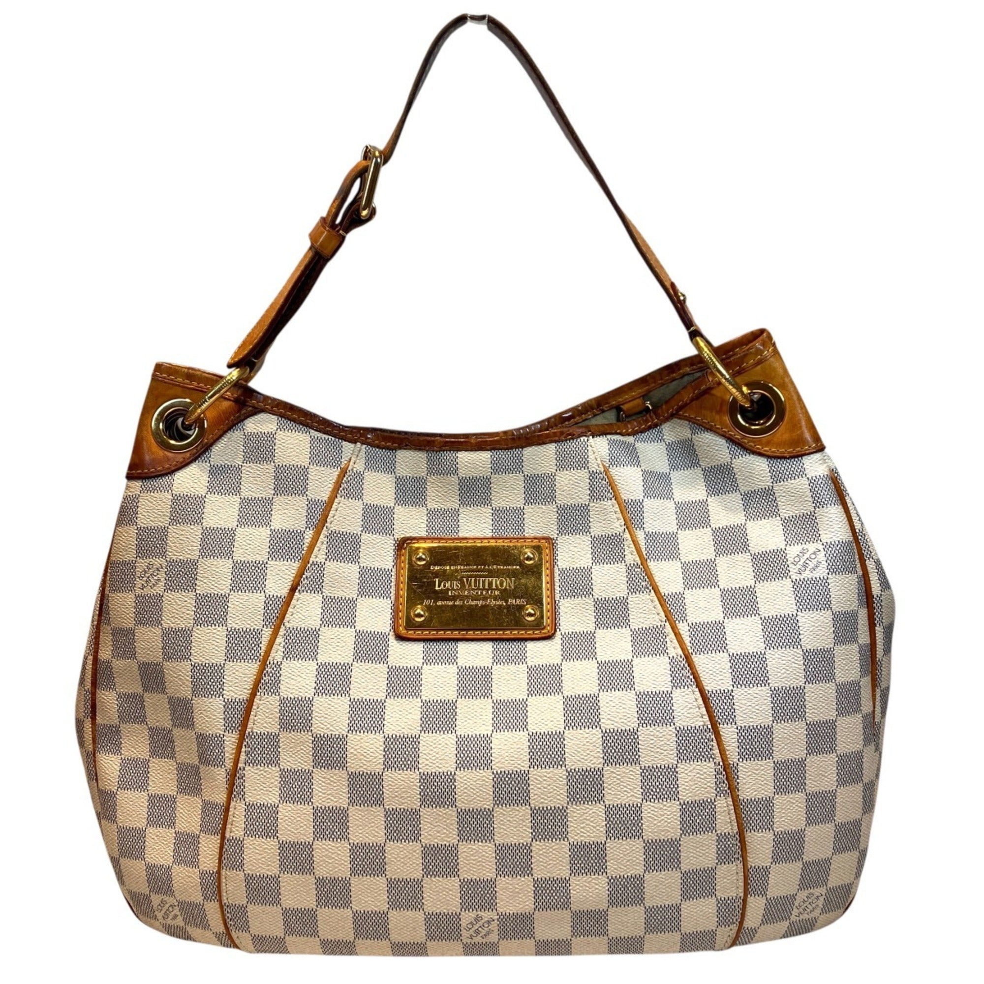 Louis Vuitton White Damier Azur Shoulder Bag (Pre-Owned)