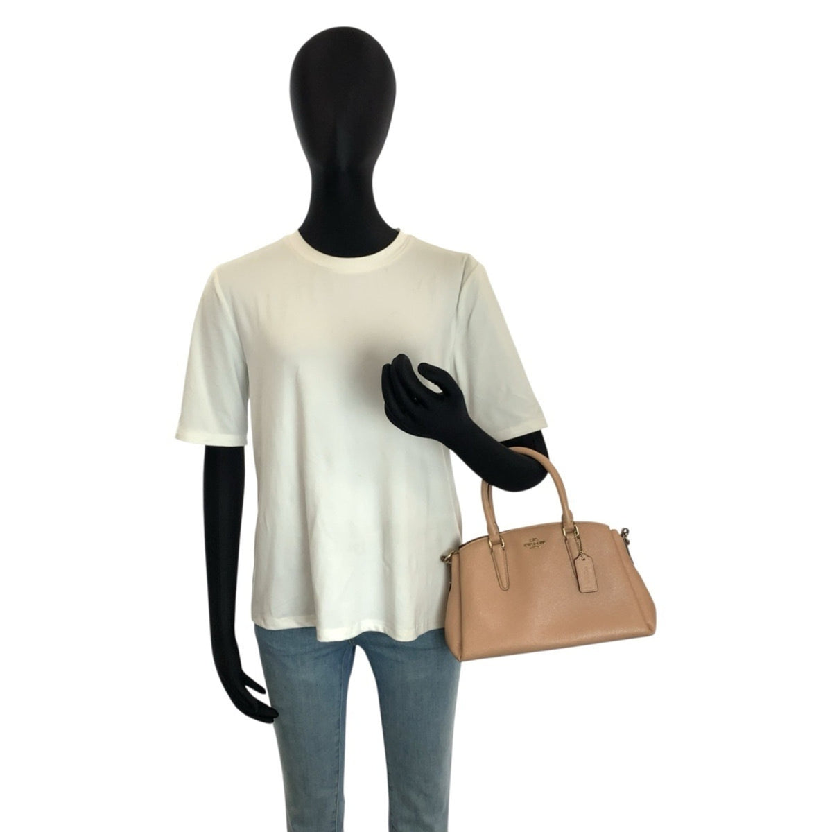 Coach Pink Beige Pvc Handbag Shoulder Bag (Pre-Owned)