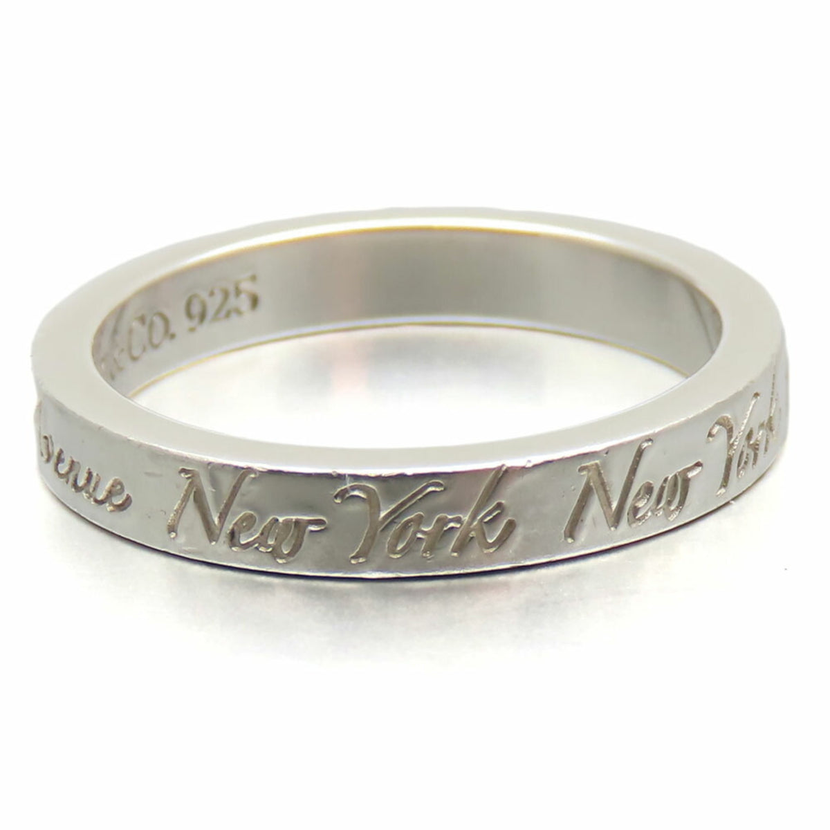 Tiffany Silver 925 Band Ring (Pre-Owned)