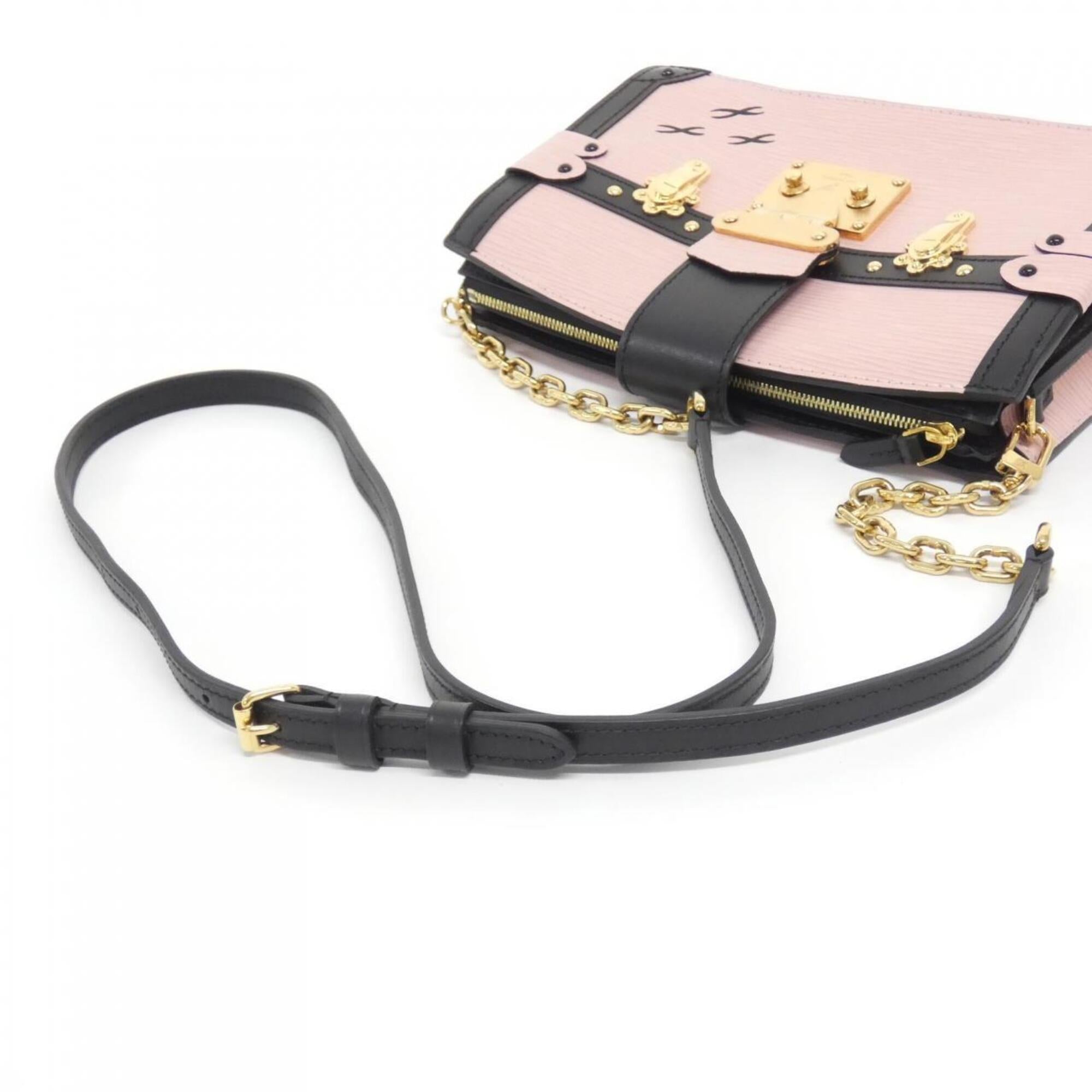 Louis Vuitton Pink Leather Shoulder Bag (Pre-Owned)