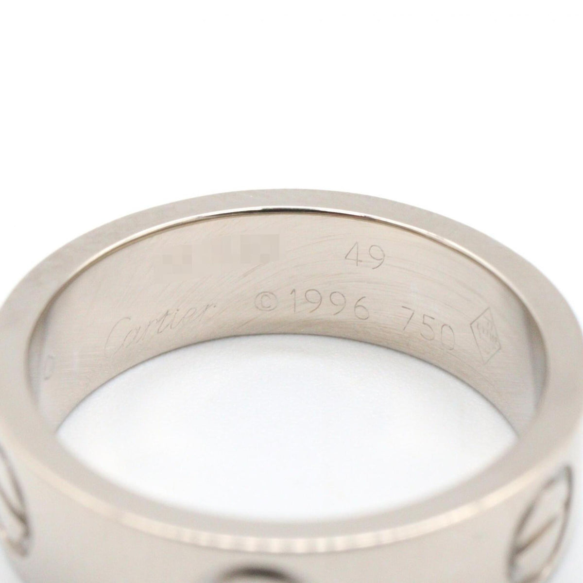 Cartier Silver White Gold (18K) Band Ring (Pre-Owned)