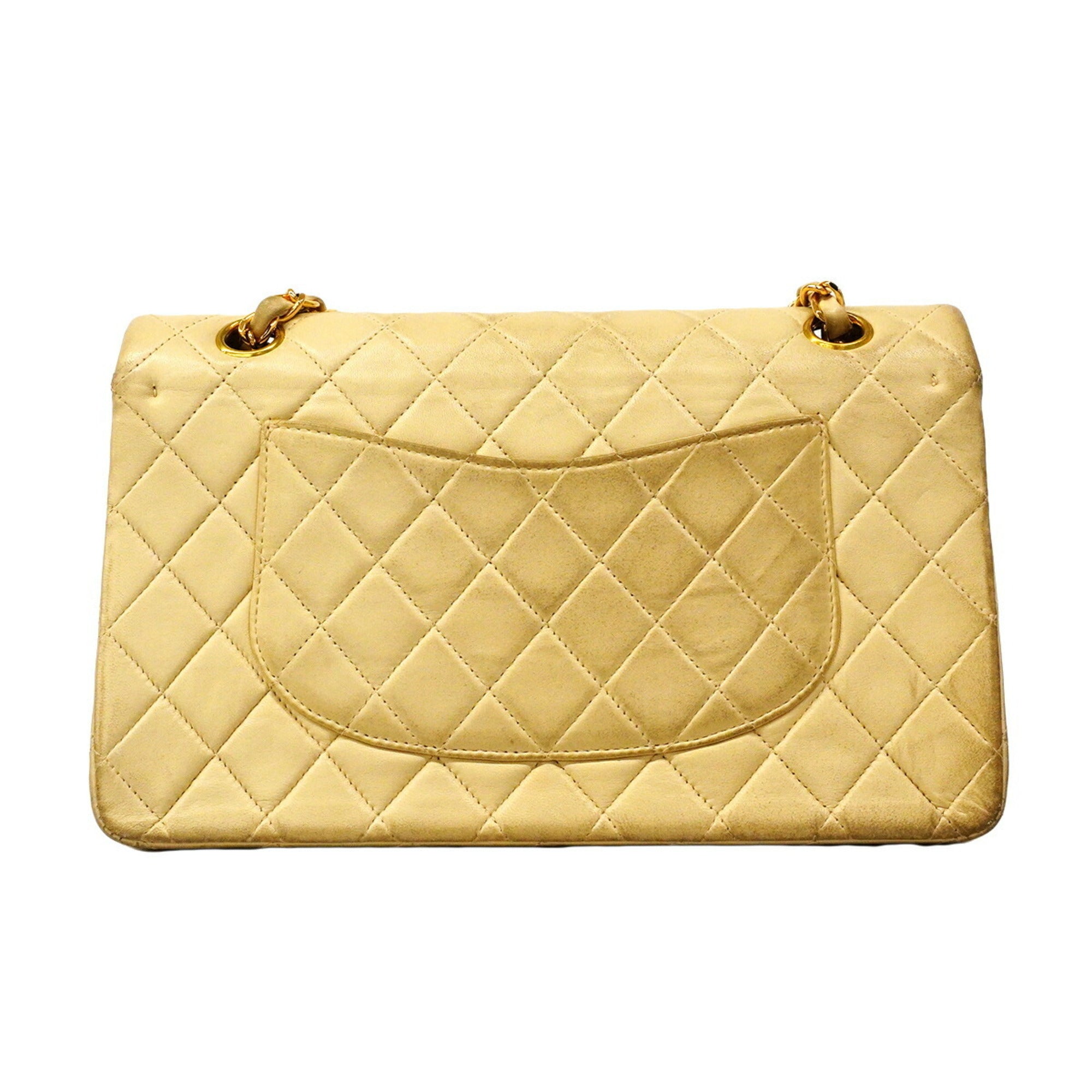 Chanel Beige Leather Shoulder Bag (Pre-Owned)