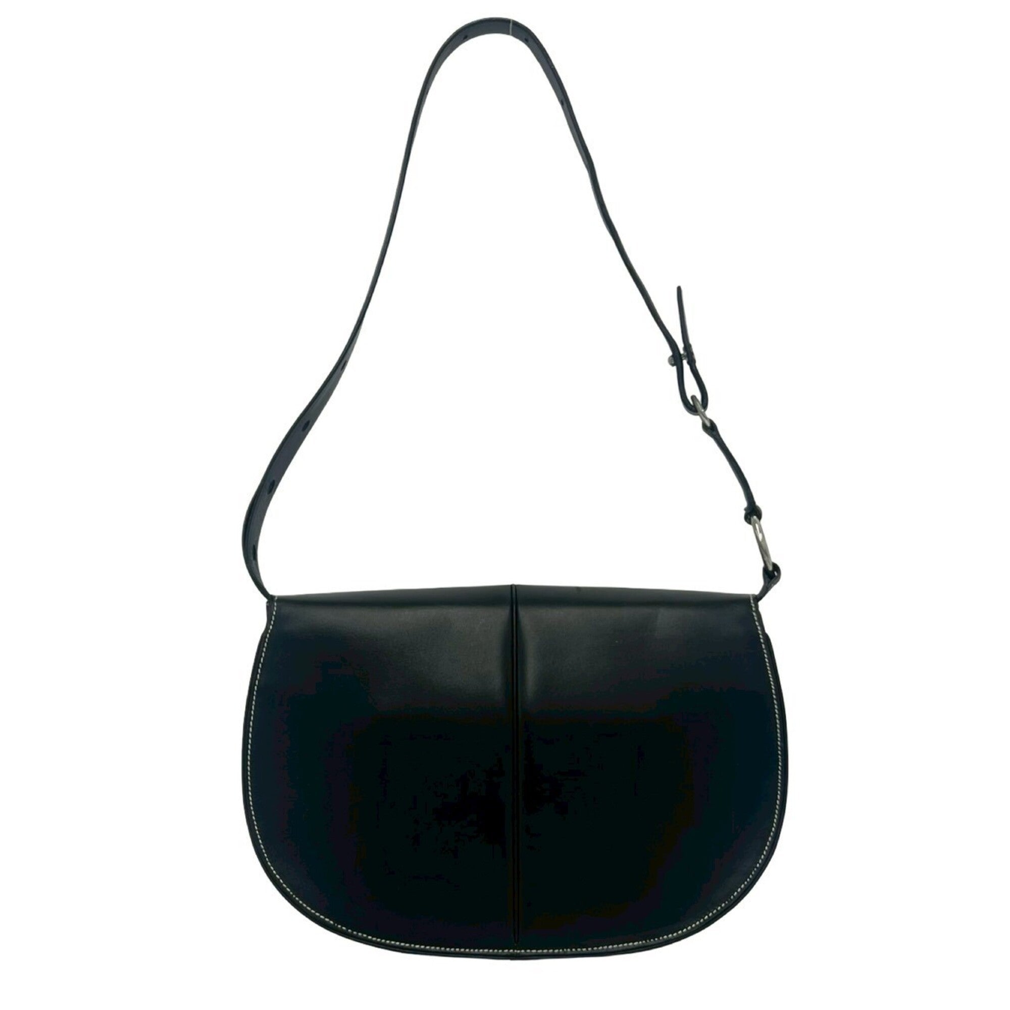 Loewe Black Leather Handbag Shoulder Bag (Pre-Owned)