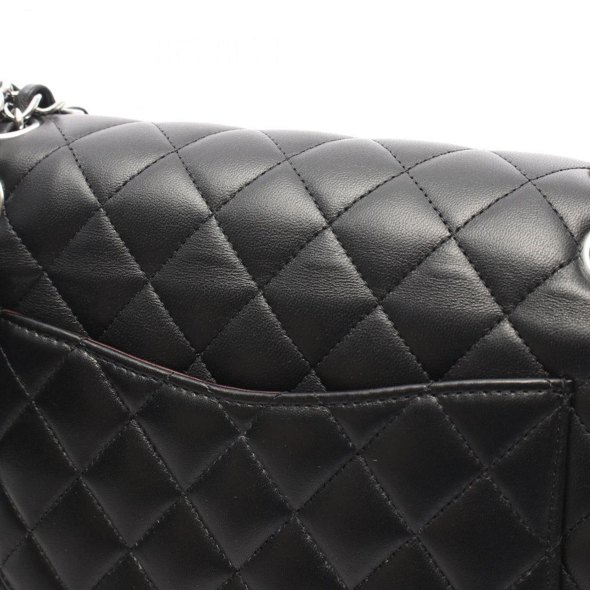 Chanel Black Leather Handbag Shoulder Bag (Pre-Owned)
