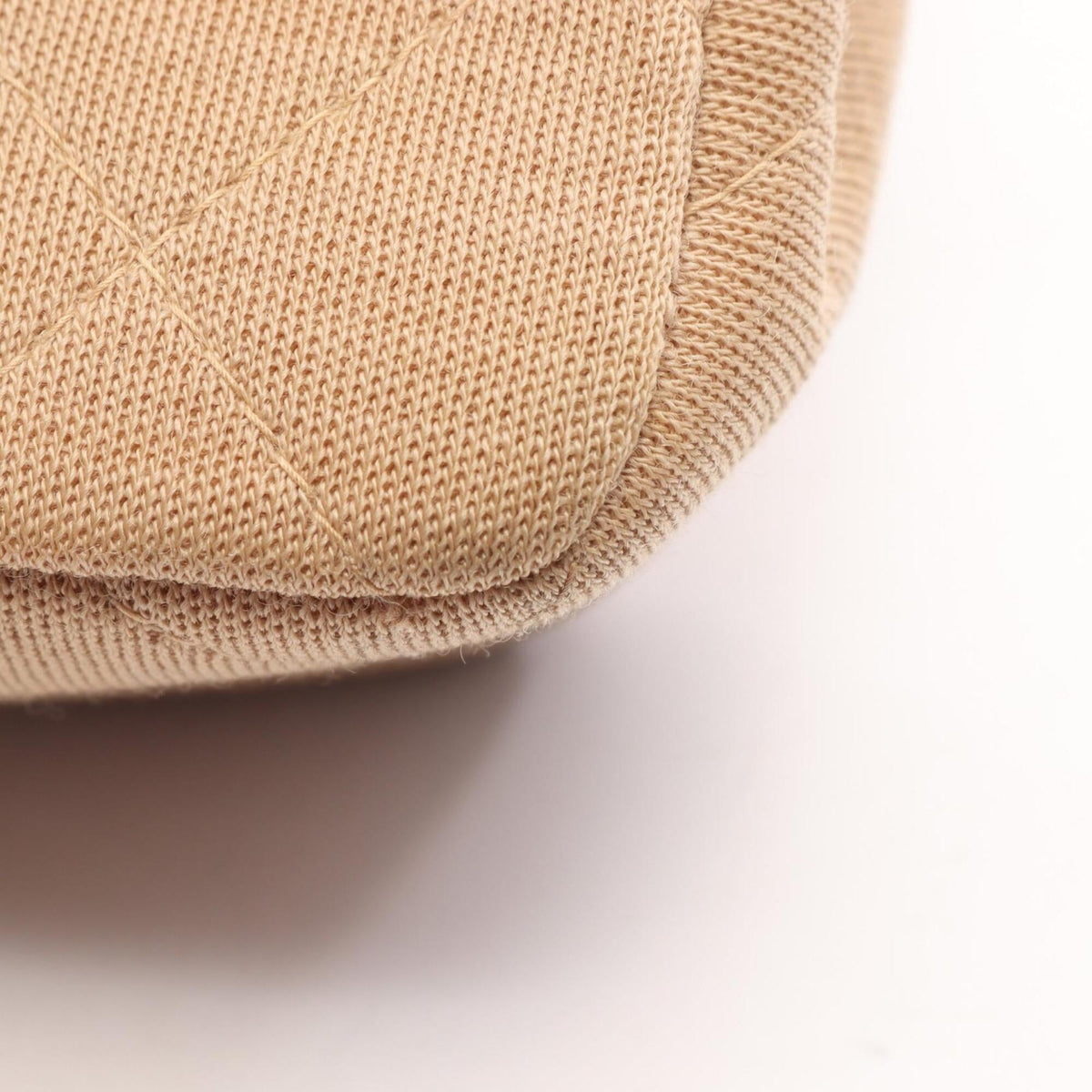 Chanel Beige Cotton Handbag Shoulder Bag (Pre-Owned)