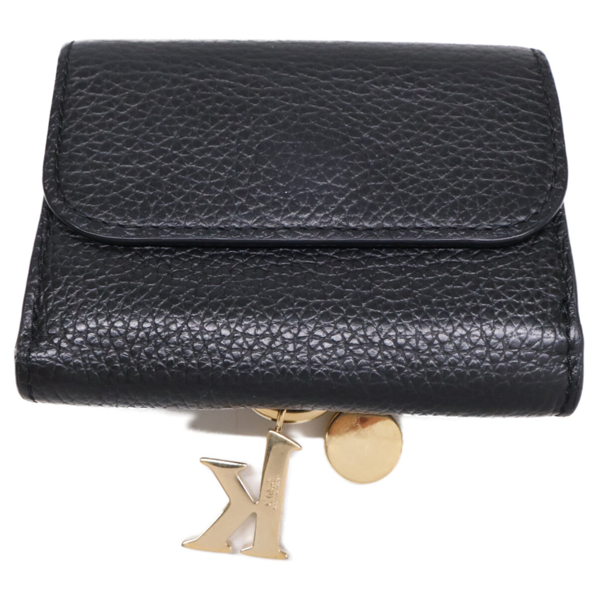 Chloé Black Leather Wallet (Tri-Fold) (Pre-Owned)