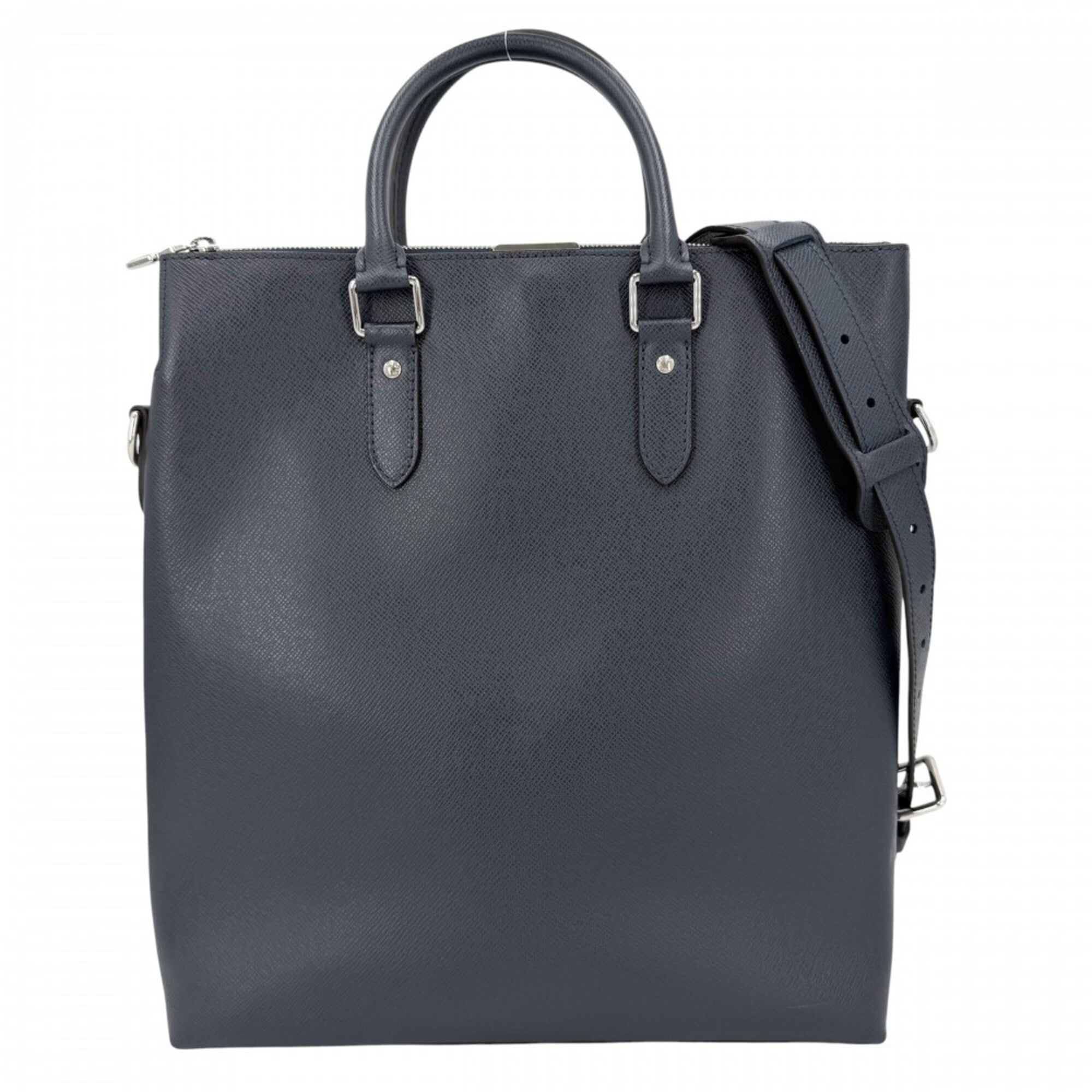 Louis Vuitton Taiga Navy Taiga Leather Handbag Shoulder Bag (Pre-Owned)