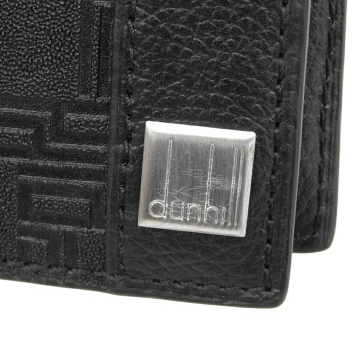 Dunhill Black Pvc Leather Wallet (Bi-Fold) (Pre-Owned)