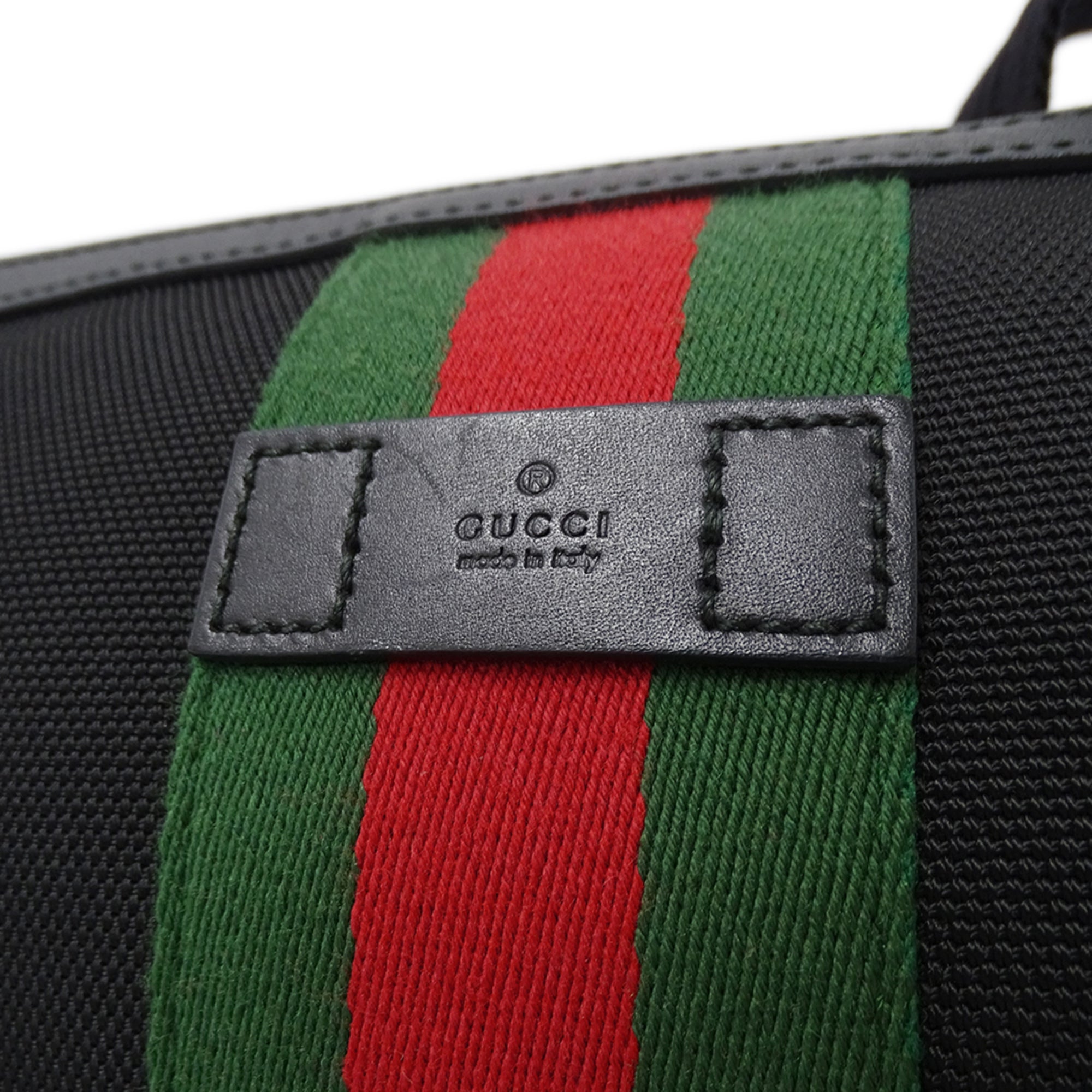 Gucci Black Nylon Handbag Shoulder Bag (Pre-Owned)
