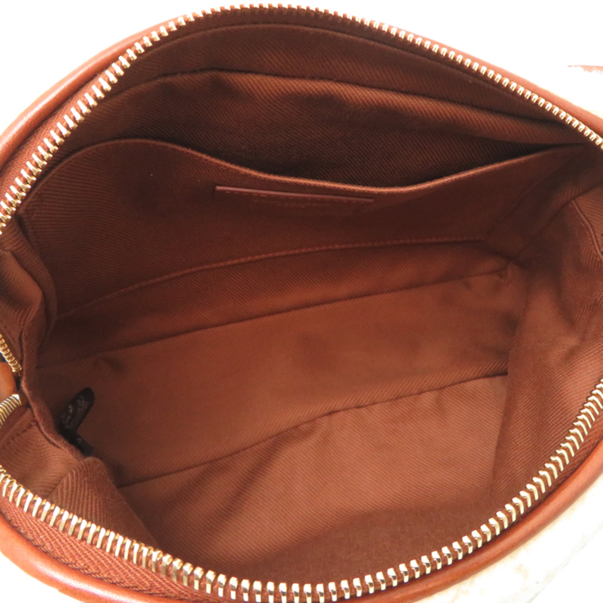 Yves Saint Laurent Beige Leather Shoulder Bag (Pre-Owned)
