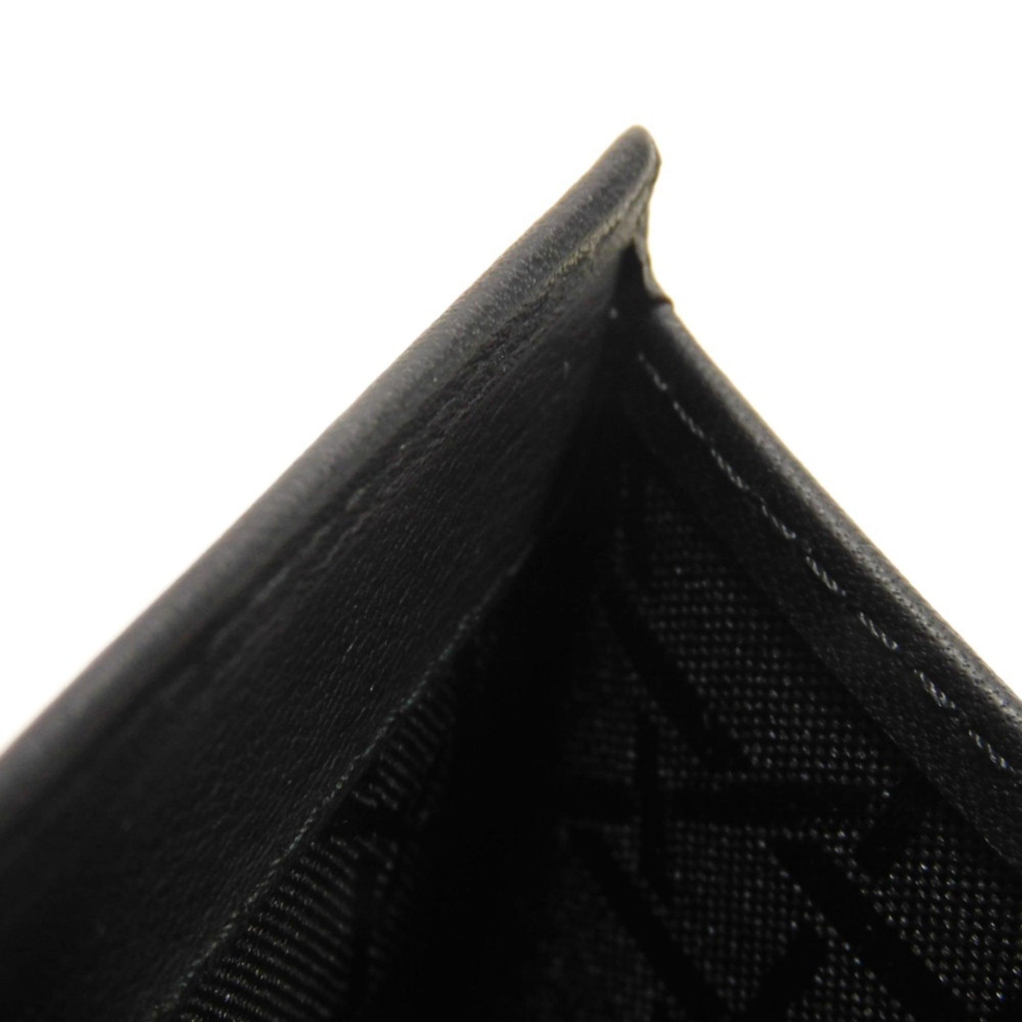 Christian Dior Black Leather Long Bill Wallet (Bi-Fold) (Pre-Owned)