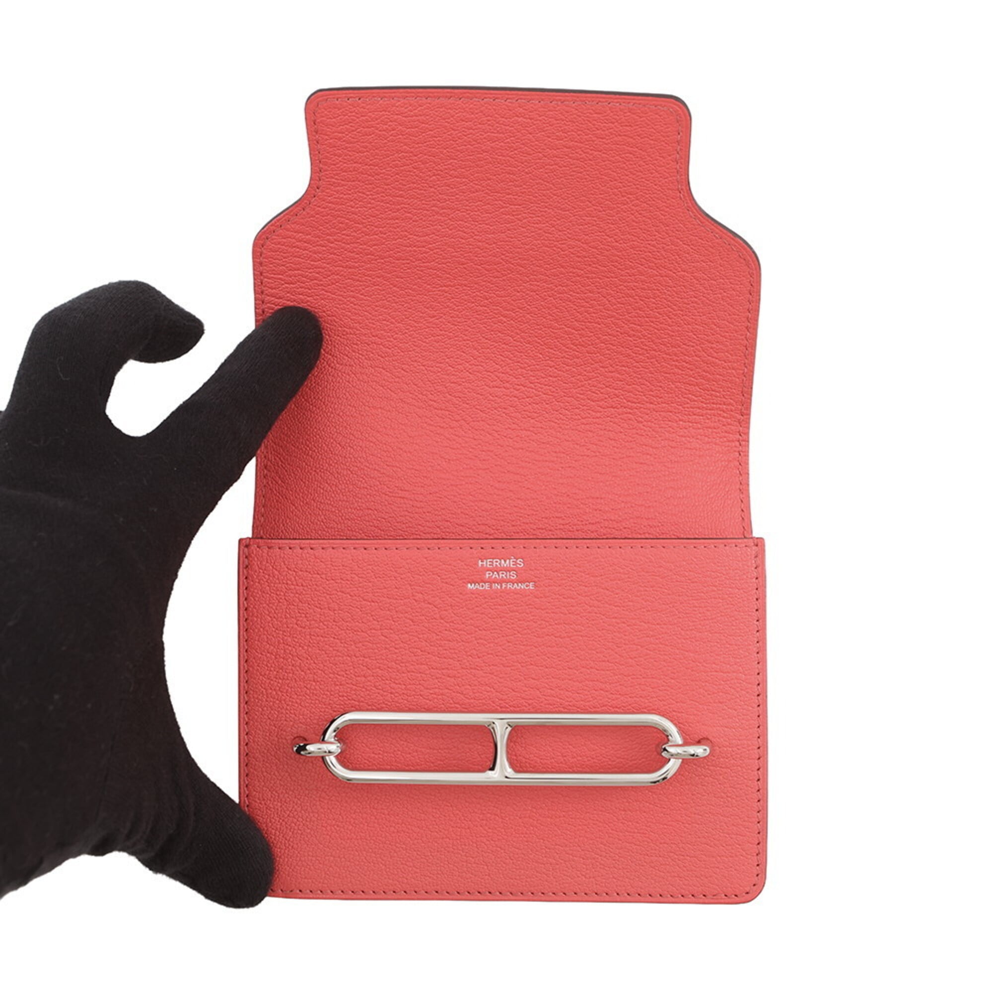 Hermes Kara Chevre Myzore Leather Coin Purse/Coin Case (Pre-Owned)