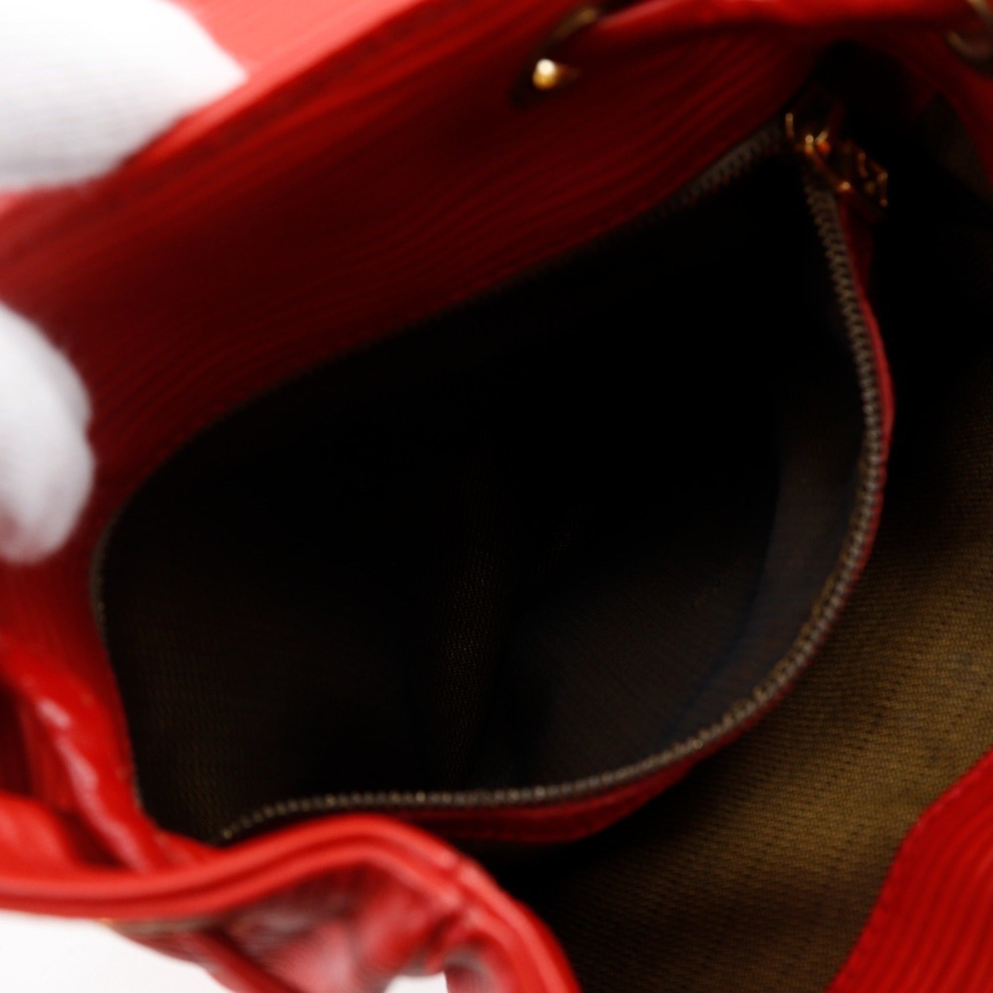Fendi Red Color Leather Backpack (Pre-Owned)